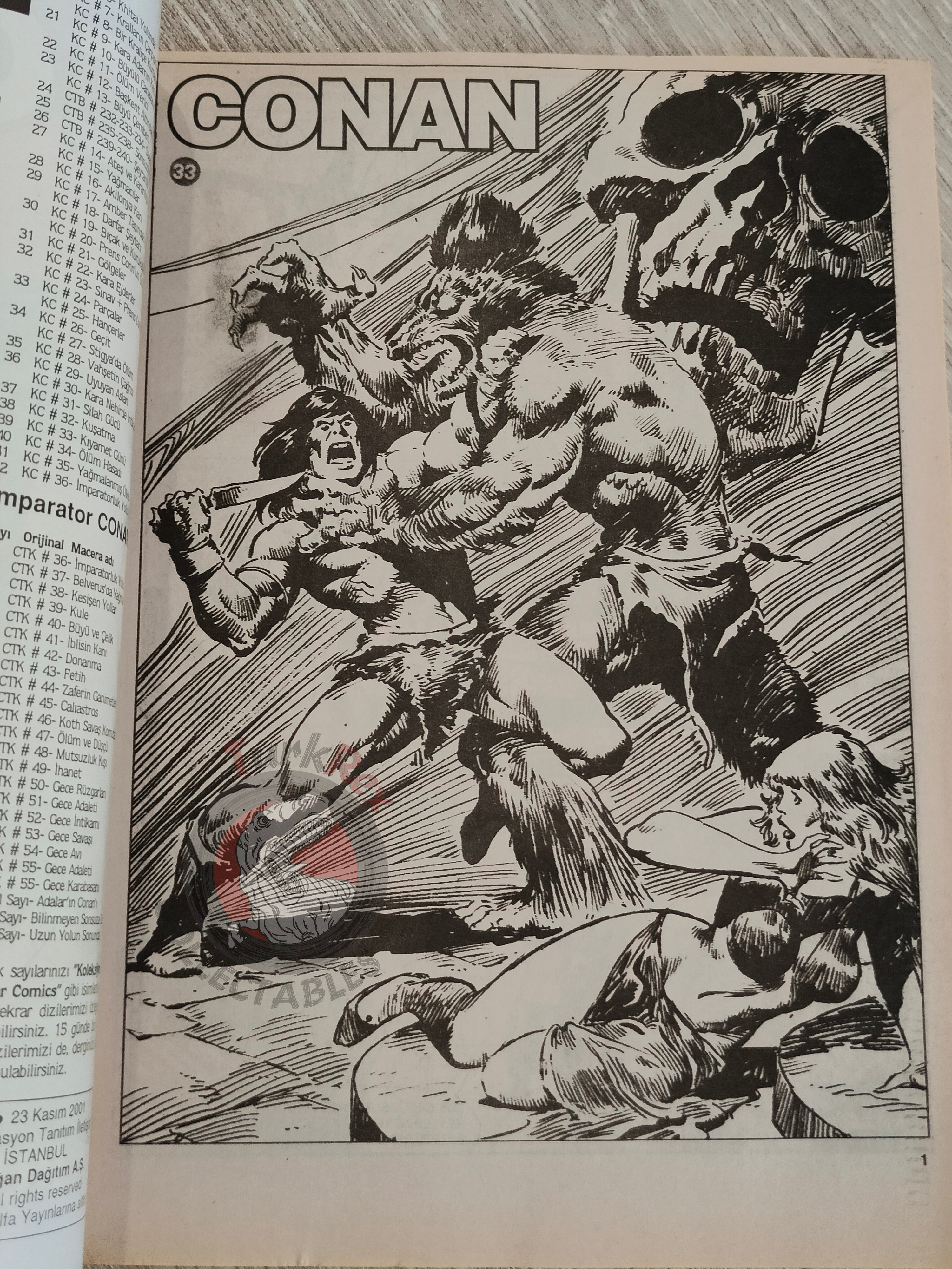 Conan #33 The Savage Sword of Conan #59 #60 Turkish Comic Turkey