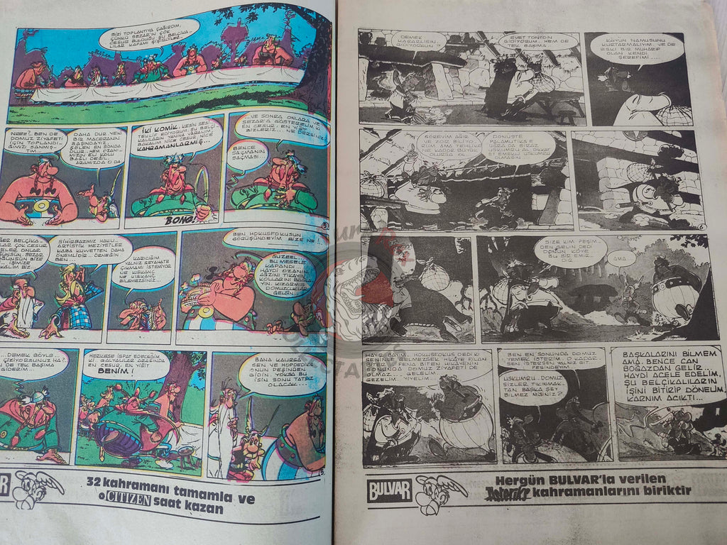 Asterix – Asterix in Belgium 1986 Turkish Edition Comic Turkey