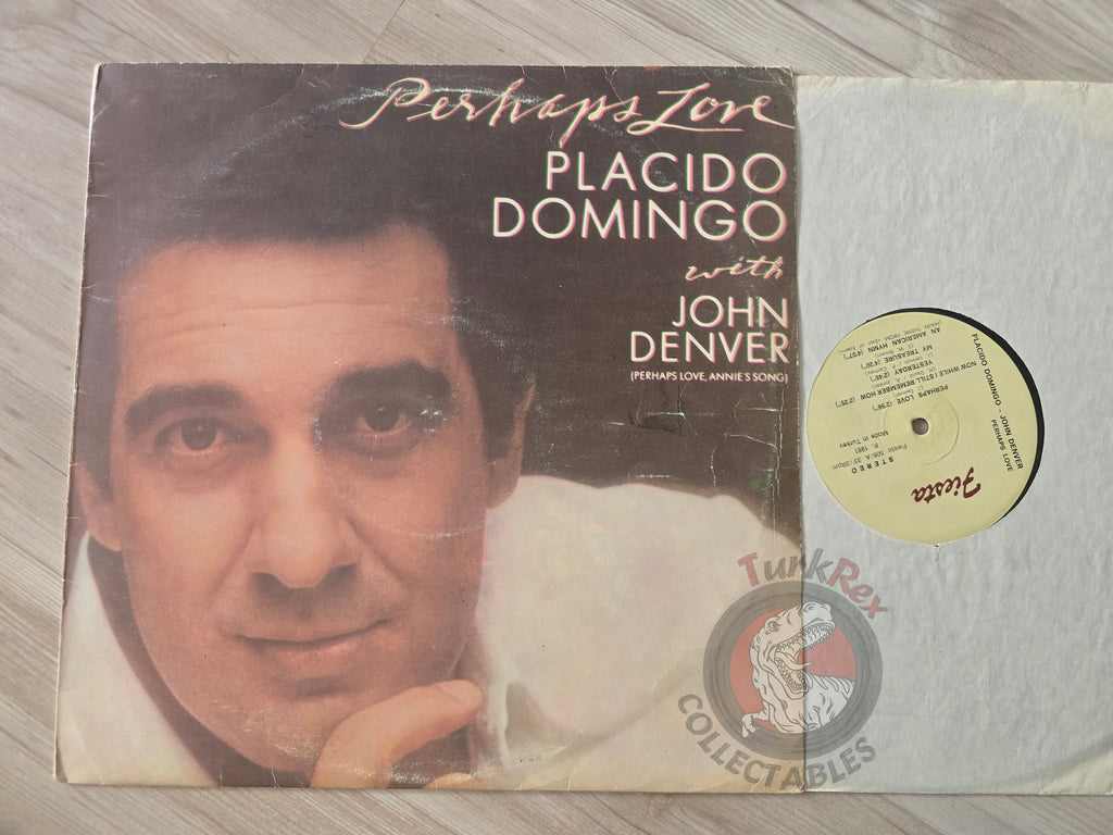 Placido Domingo With John Denver – Perhaps Love Turkish Pressing Vinyl Turkey Edition