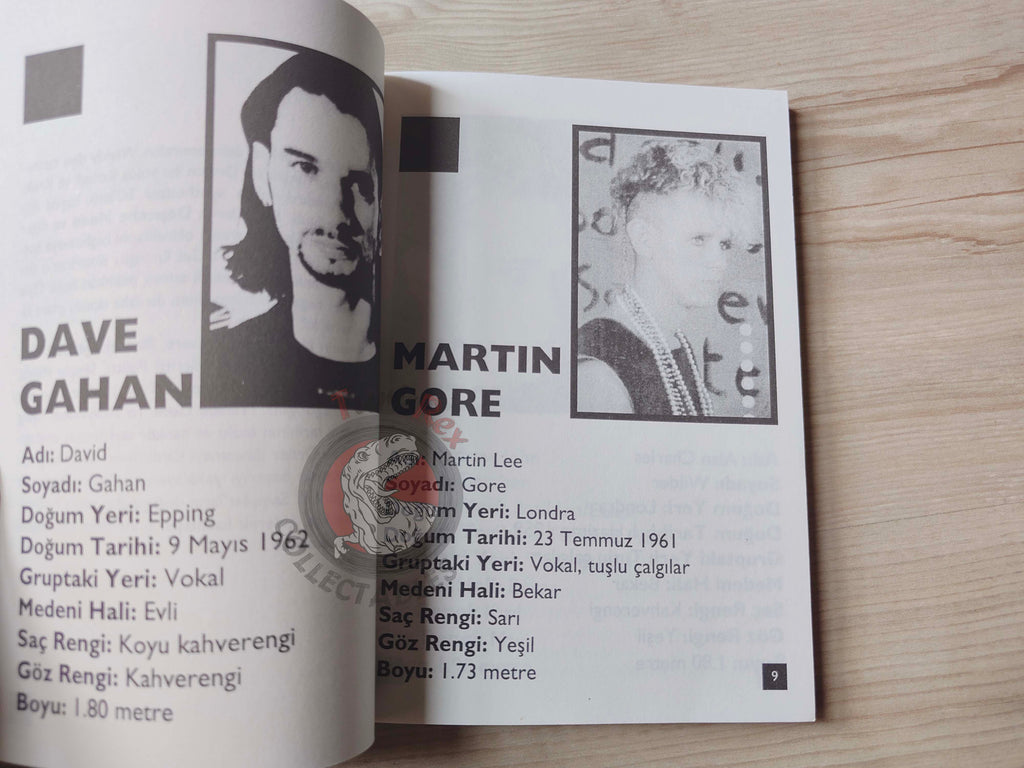 Depeche Mode  Biography Book 1997 by Turkish Writer Book Turkey
