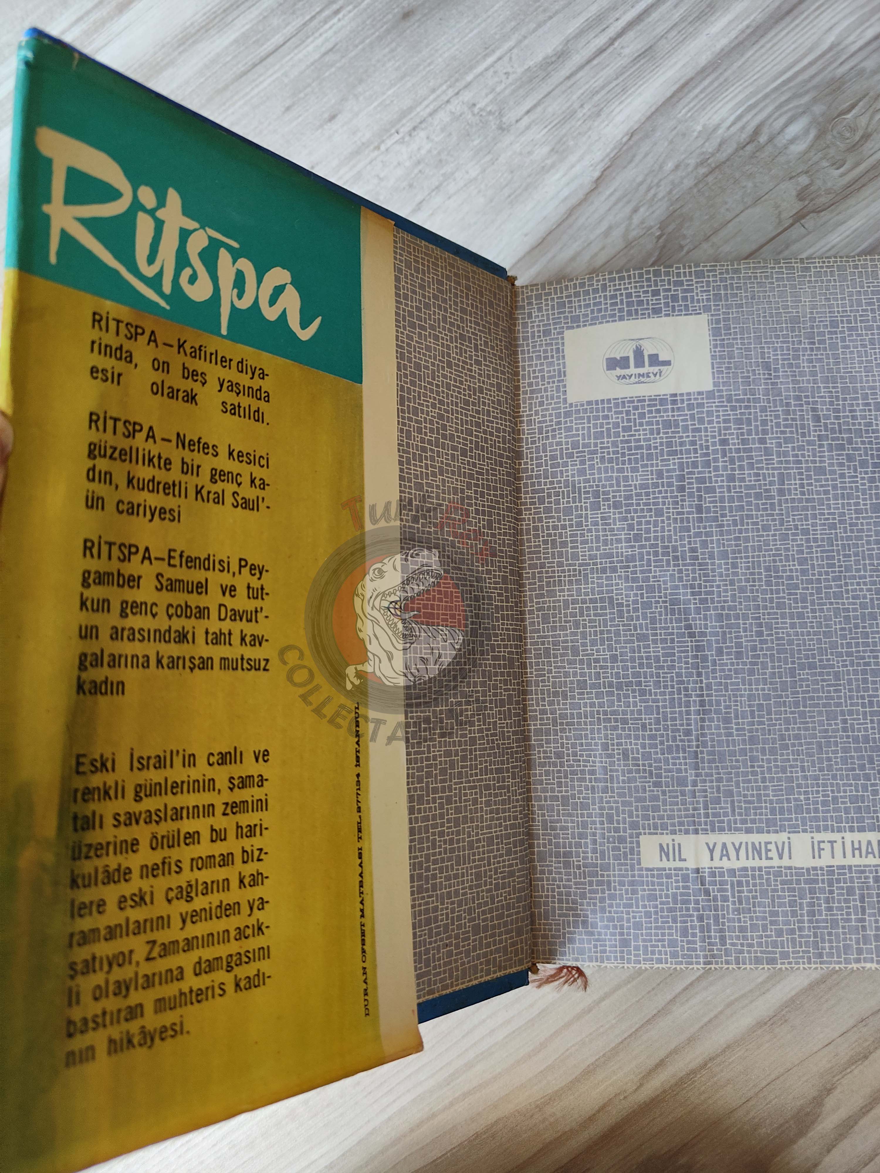 Charles E. Israel – Rizpah 1967 1st HC/DJ Turkish Book Turkey