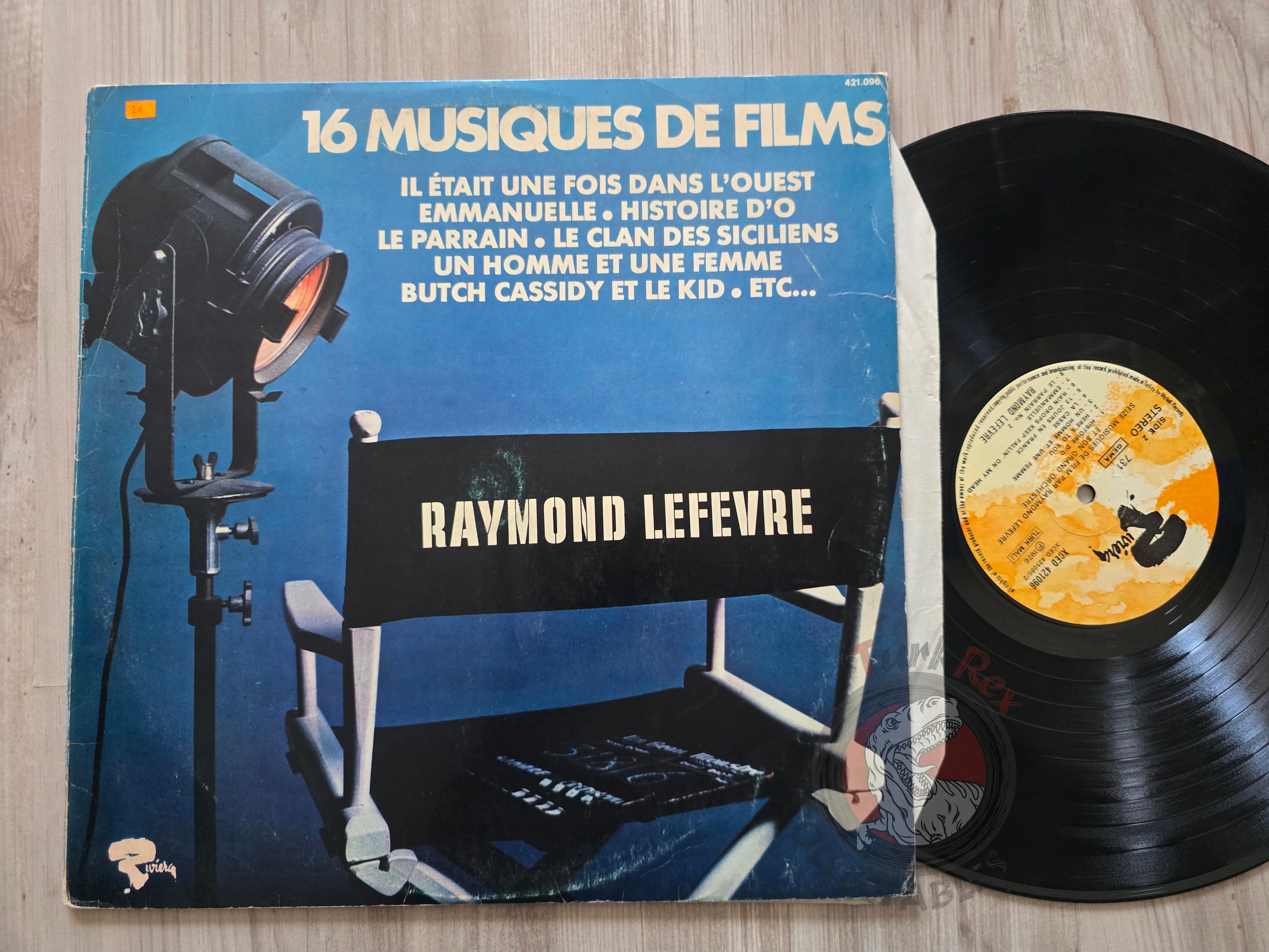 Raymond Lefevre – 16 Musiques De Films Turkish Pressing Vinyl Turkey Edition