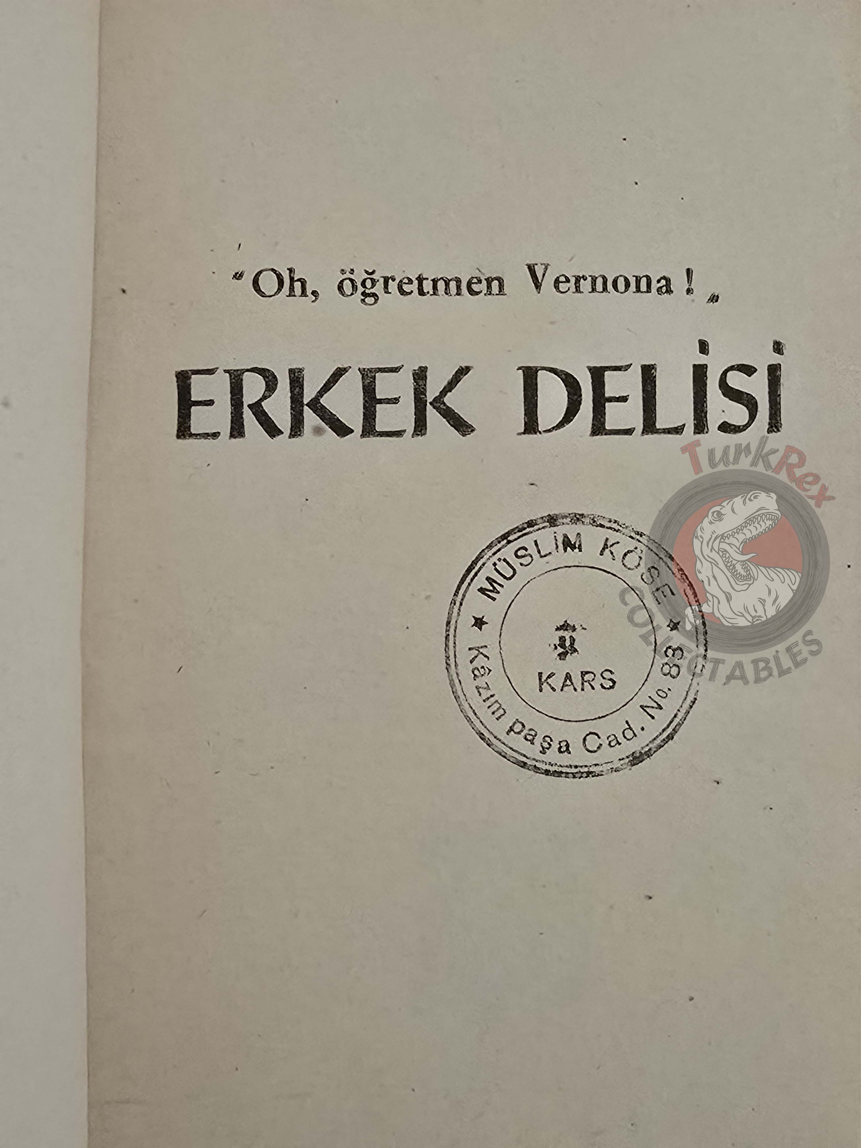 Erskine Caldwell – Episode in Palmetto 1953 1st Turkish Book Turkey