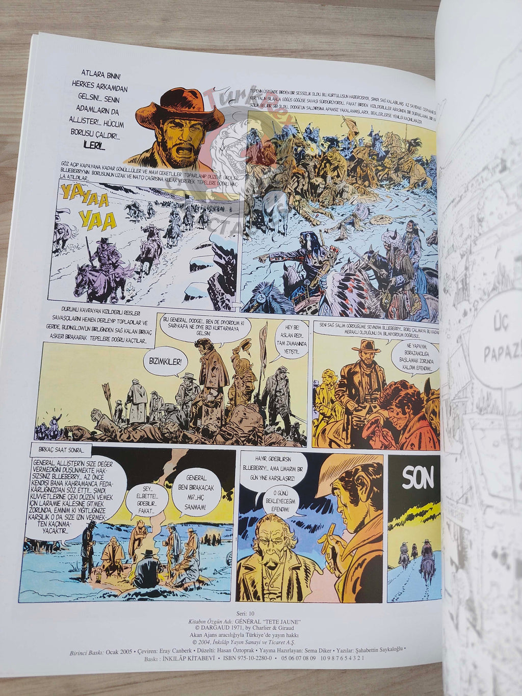 Blueberry #10 – General Golden Mane 2005 1st Edition Turkish Comic Turkey