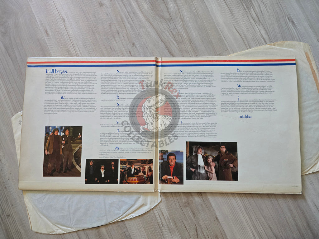 Jacques Brel – Eric Blau's Jacques Brel Is Alive And Well And Living In Paris Turkish Pressing Vinyl Turkey Edition
