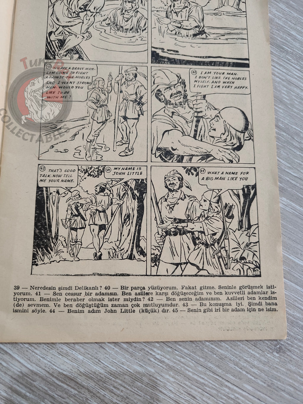 Robin Hood 1960s Turkish Comic Turkey Classics Illustrated
