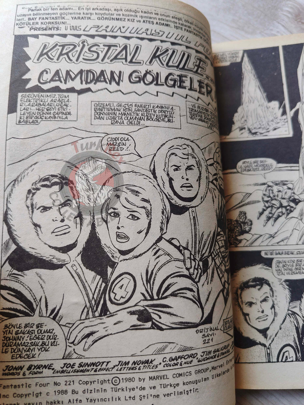 Fantastic Four #10 1988 Turkish Comic Turkey #221 #222 #223 #224