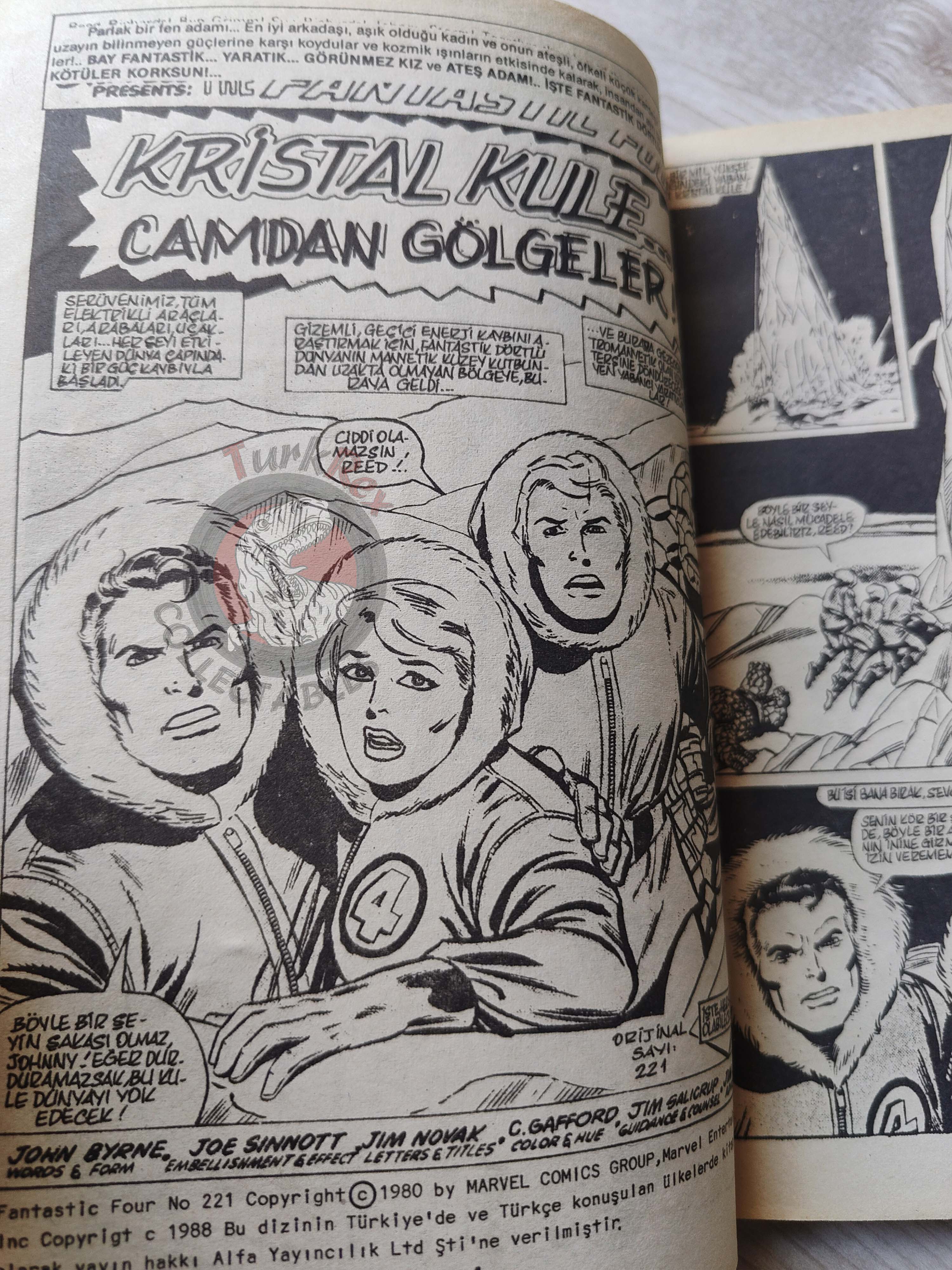 Fantastic Four #10 1988 Turkish Comic Turkey #221 #222 #223 #224