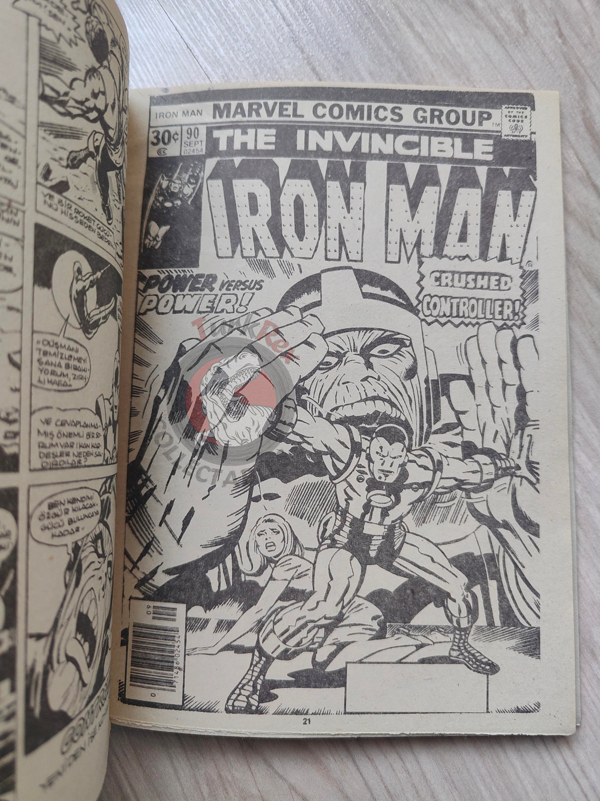 Iron Man #6 Demir Adam 1989 Turkish Comic Turkey #89 #90 #91 #92