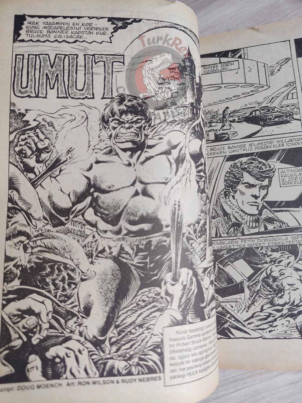 Hulk #7 1988 Turkish Comic Turkey cover #21  #134