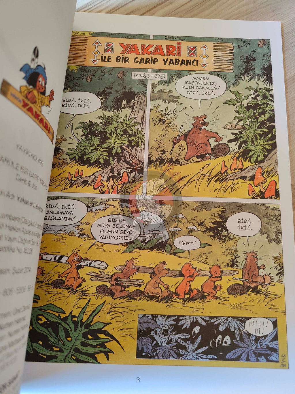 Yakari #7 L'étranger Turkish Comic Turkey Derib + Job
