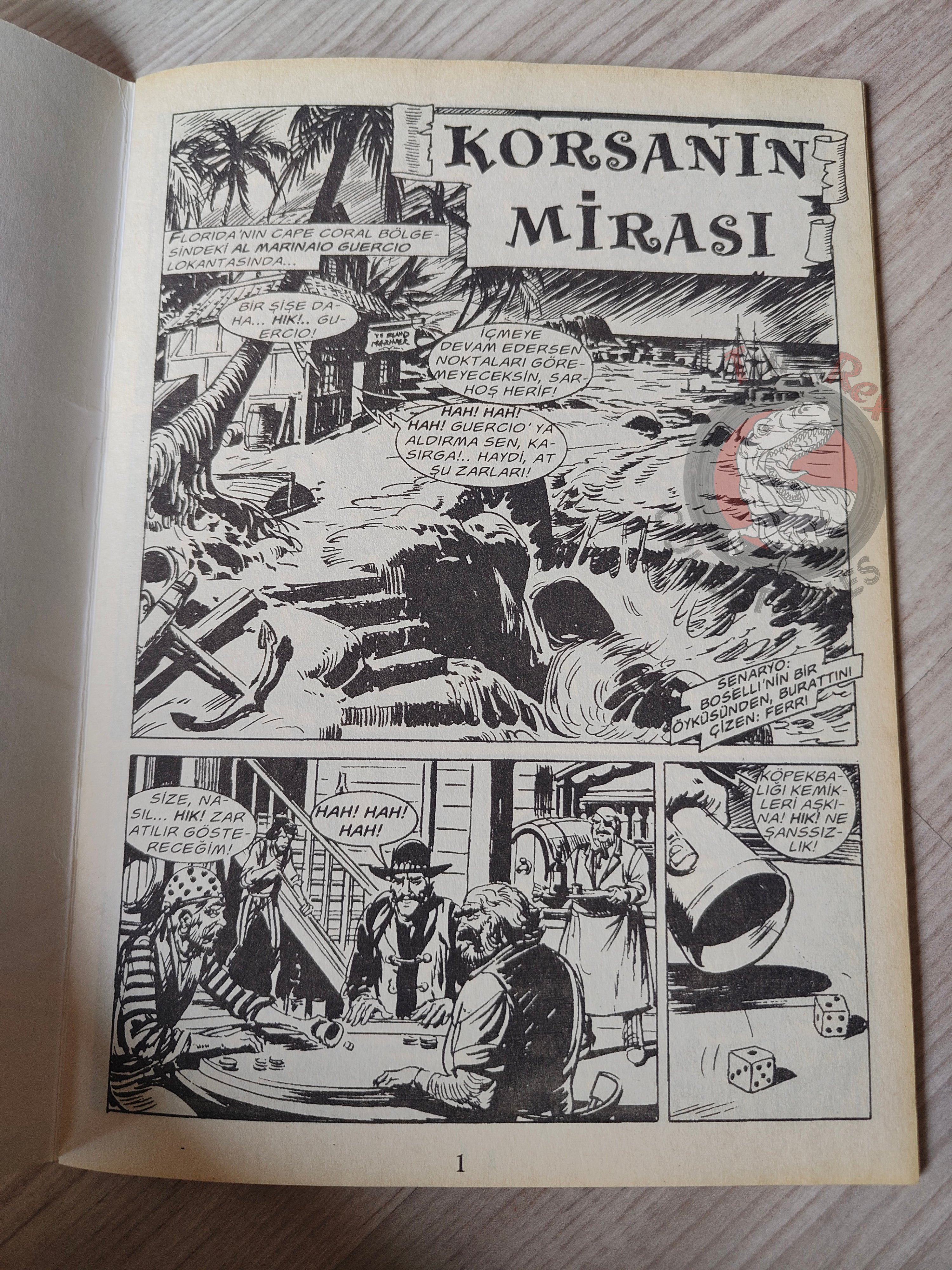 Zagor Digging Bill #1 2003 L’Eredità del Pirata Turkish Comic Turkey