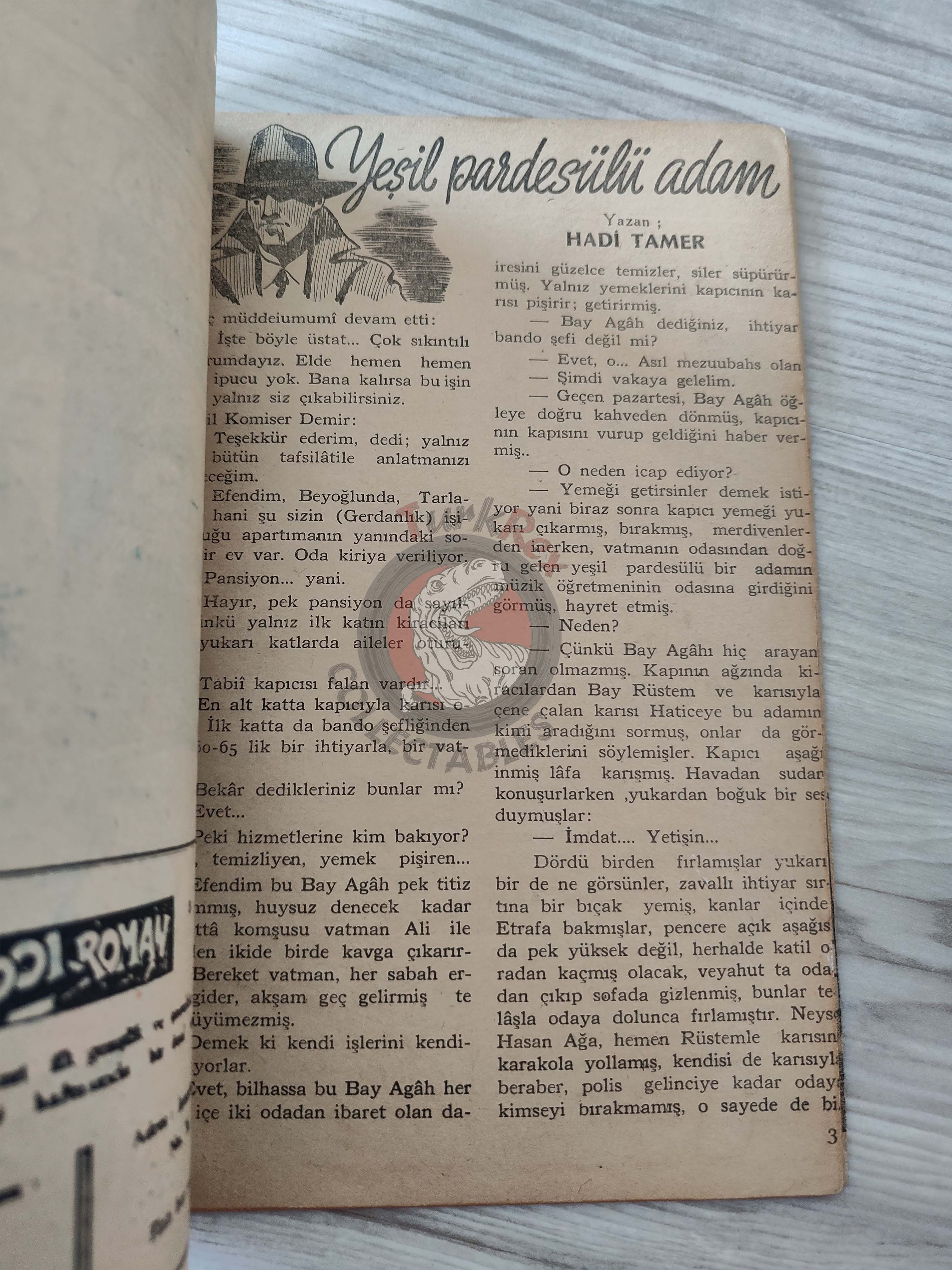1001 Roman 1943 Radio Patrol Charles Schmidt Turkish Comic Mag Turkey