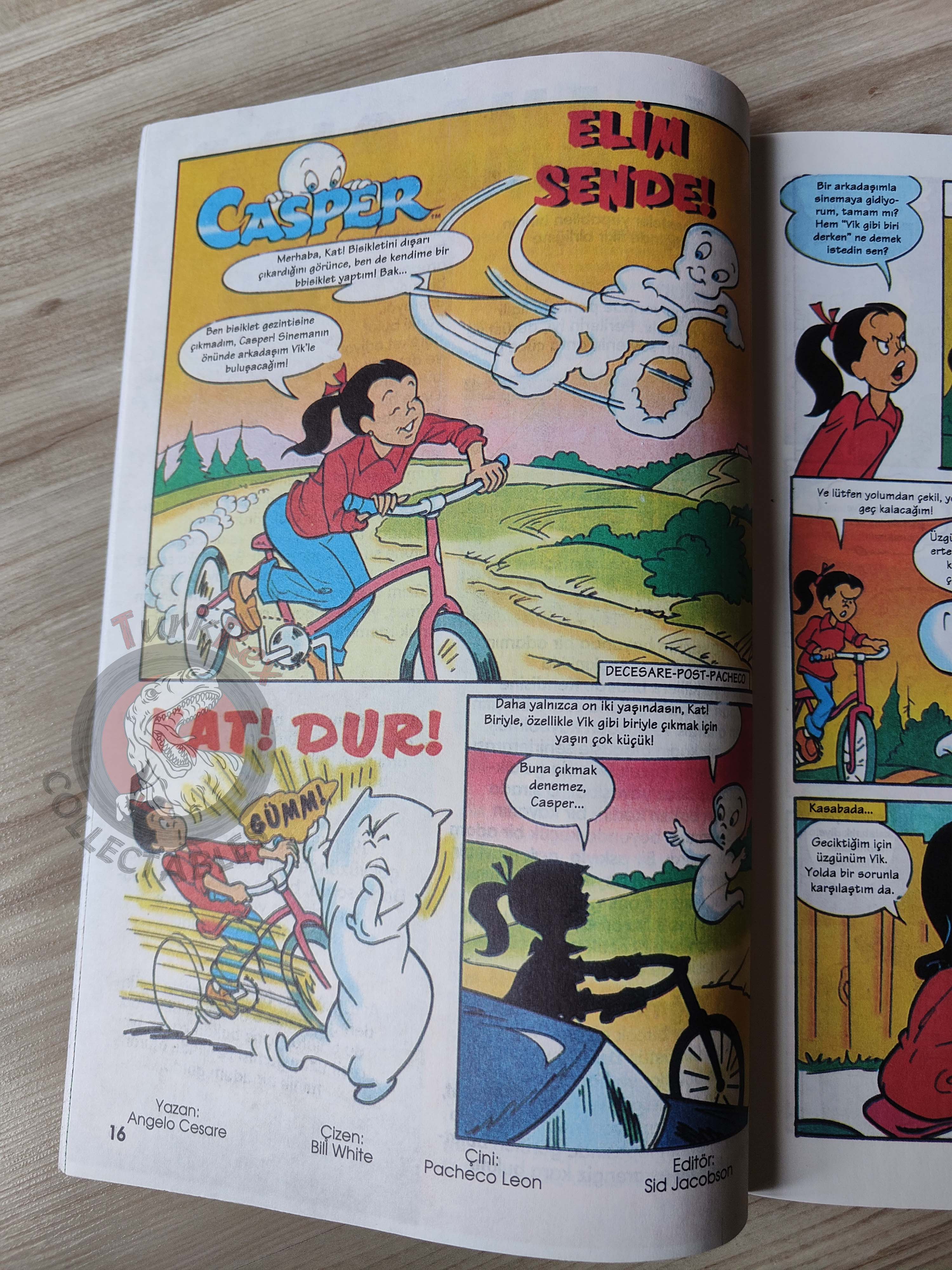 Casper the Friendly Ghost – Issue #6 1996 Turkish Comic Turkey