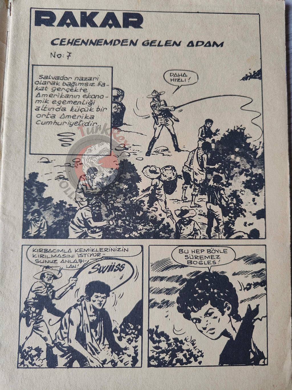 Rakar #7 1974 Turkish Comic Turkey Marcel Navarro Franco Frescura