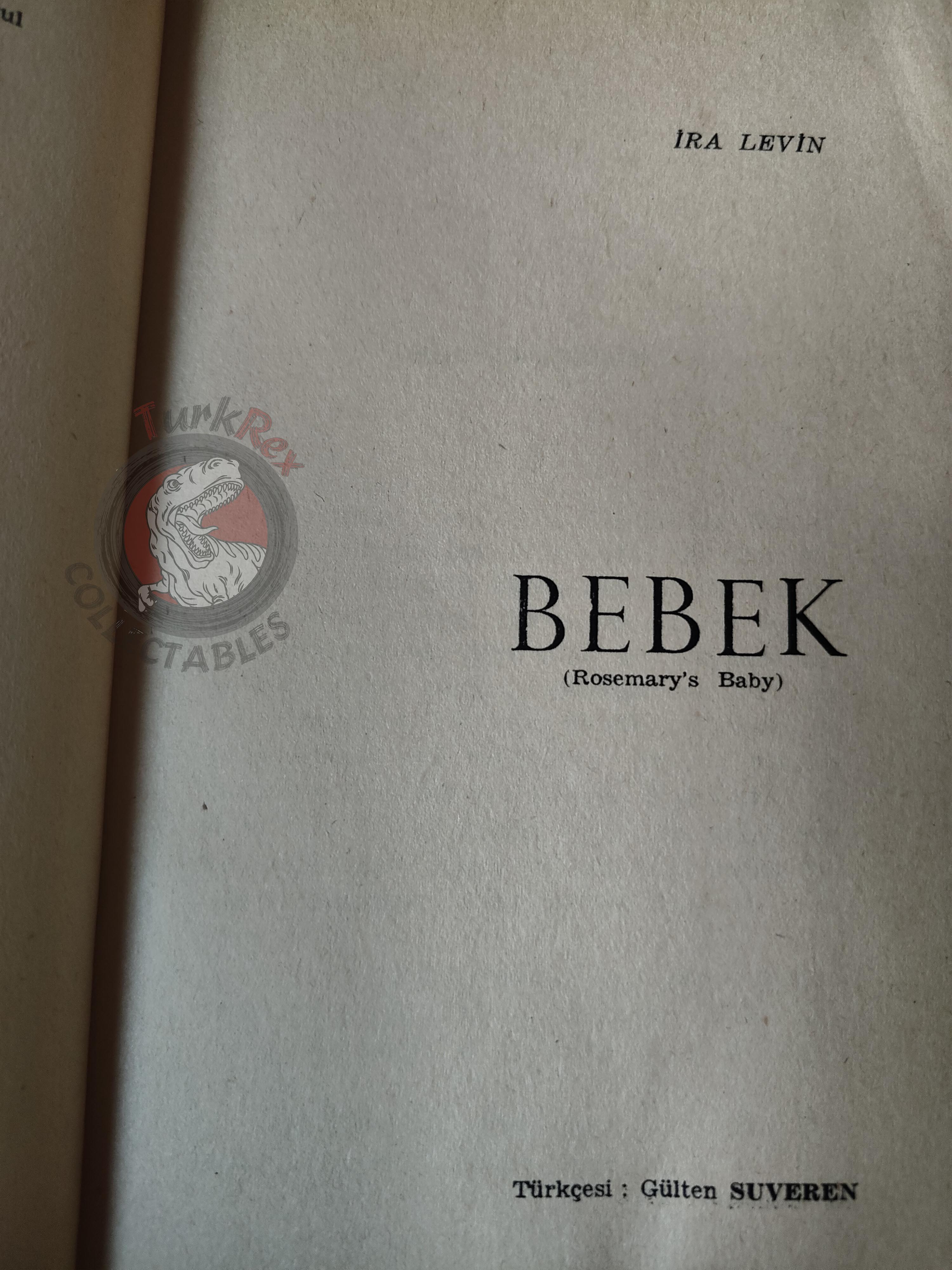 Ira Levin – Rosemary's Baby 1971 1st Turkish Book Turkey