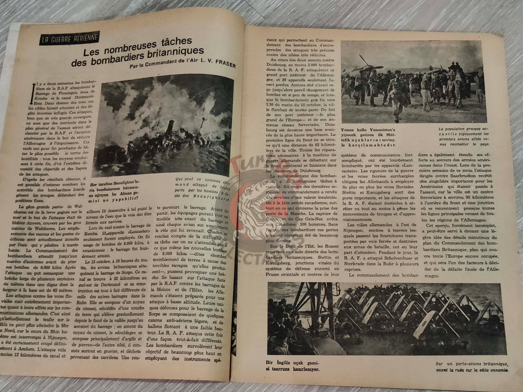 Realite 1944 British Propaganda Mag Turkish Turkey French Greece Corinth Canal WW2 era Stafford Cripps Germany