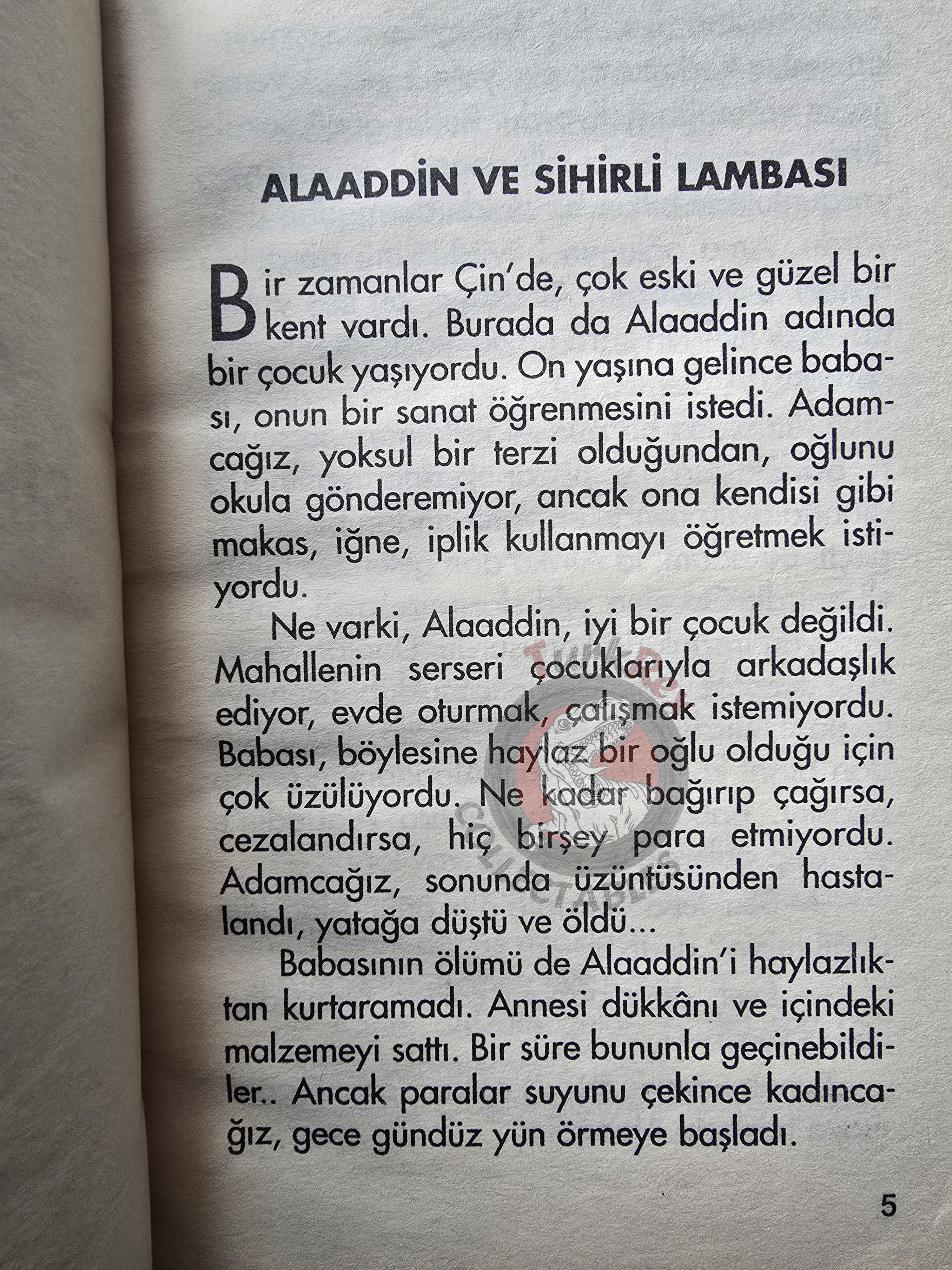 Aladdin and the Magic Lamp 2008 Turkish Book Turkey 1001 Nights