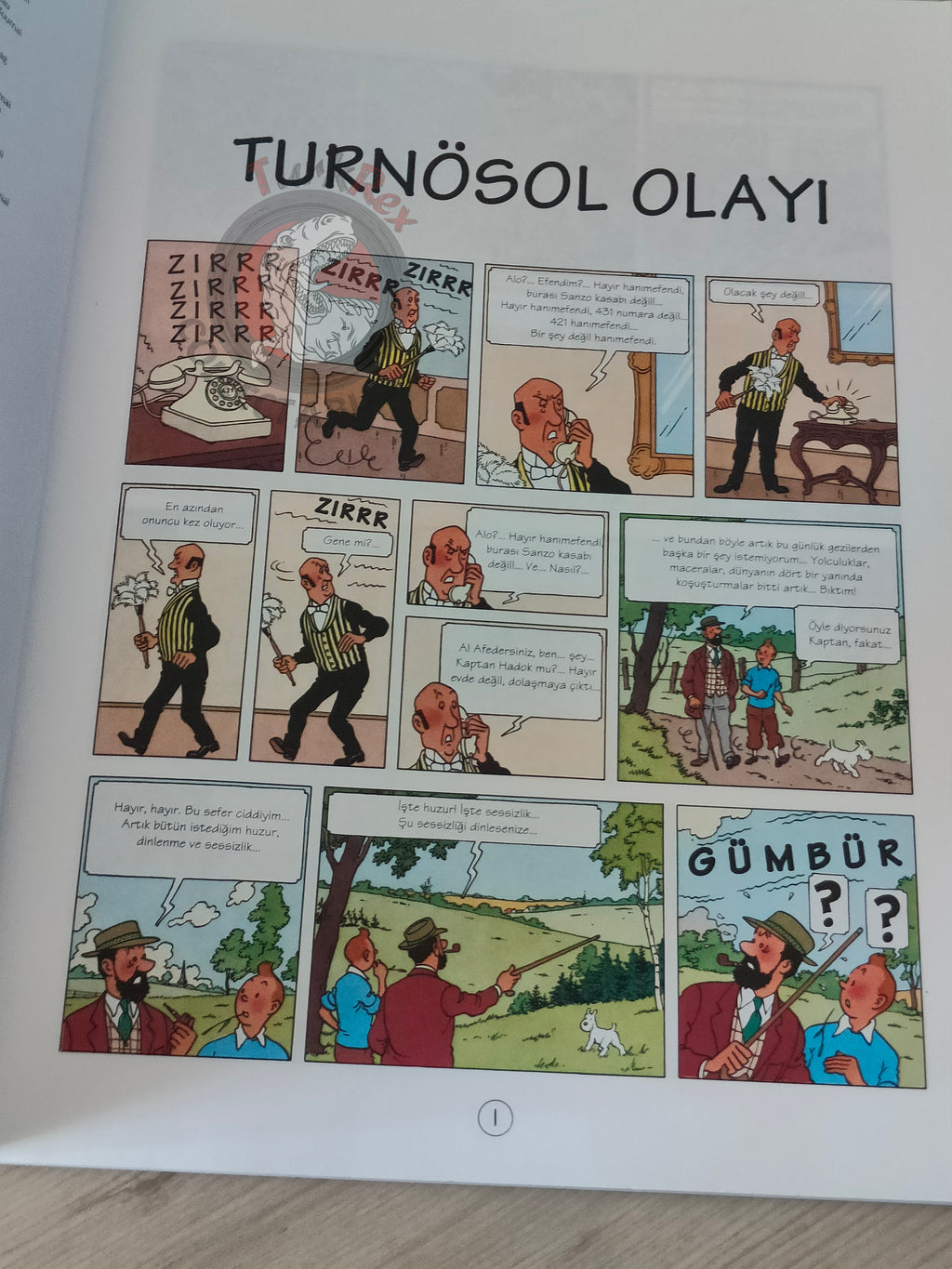 Tintin – The Calculus Affair 1996 Turkish Edition Comic Turkey 1st YKY