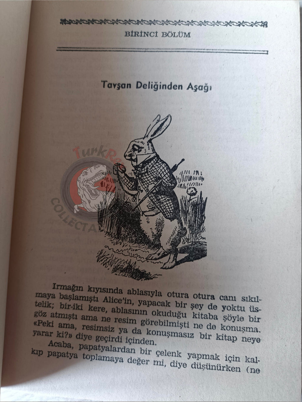 Lewis Carroll – Alice in Wonderland 1985 Turkish Book Turkey Illustrated John Tenniel
