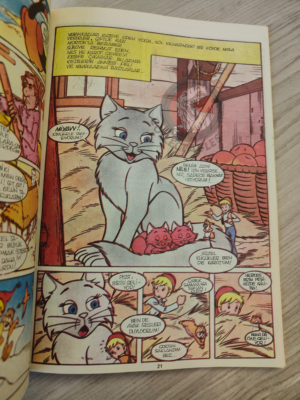 The Wonderful Adventures of Nils #6 1985 Turkish Comic Turkey Selma Lagerlöf