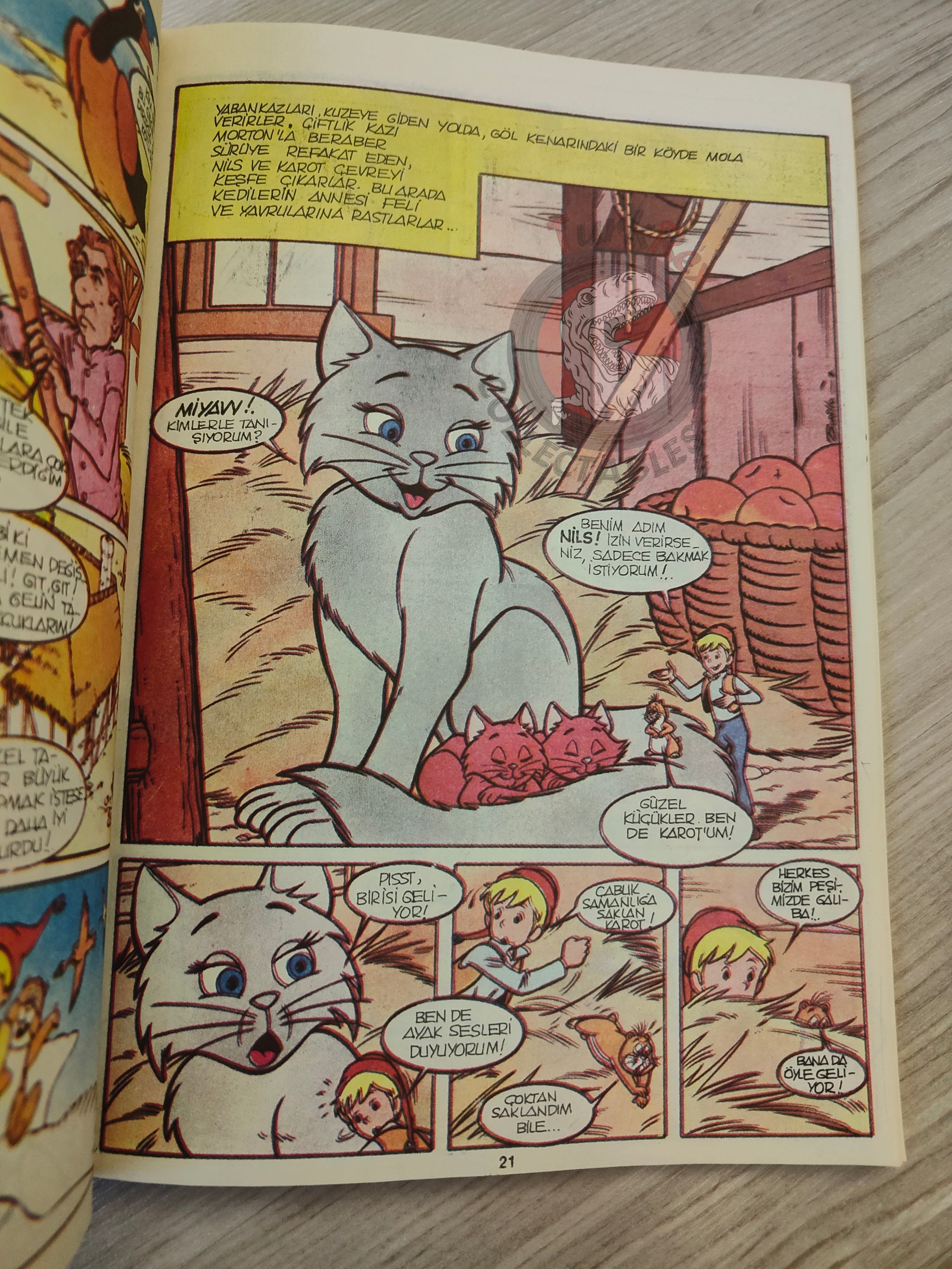 The Wonderful Adventures of Nils #6 1985 Turkish Comic Turkey Selma Lagerlöf