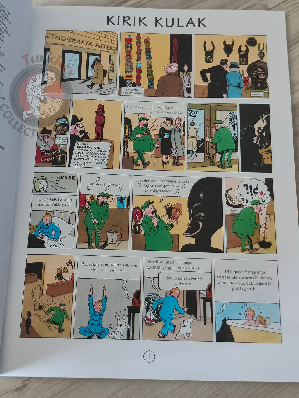 Tintin – The Broken Ear 1998 Turkish Edition Comic Turkey 2nd YKY