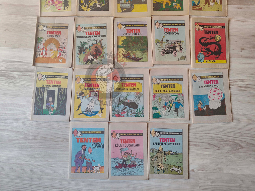 Tintin – Lot of 23 Complete Set 1989 Turkish Edition Comic Turkey