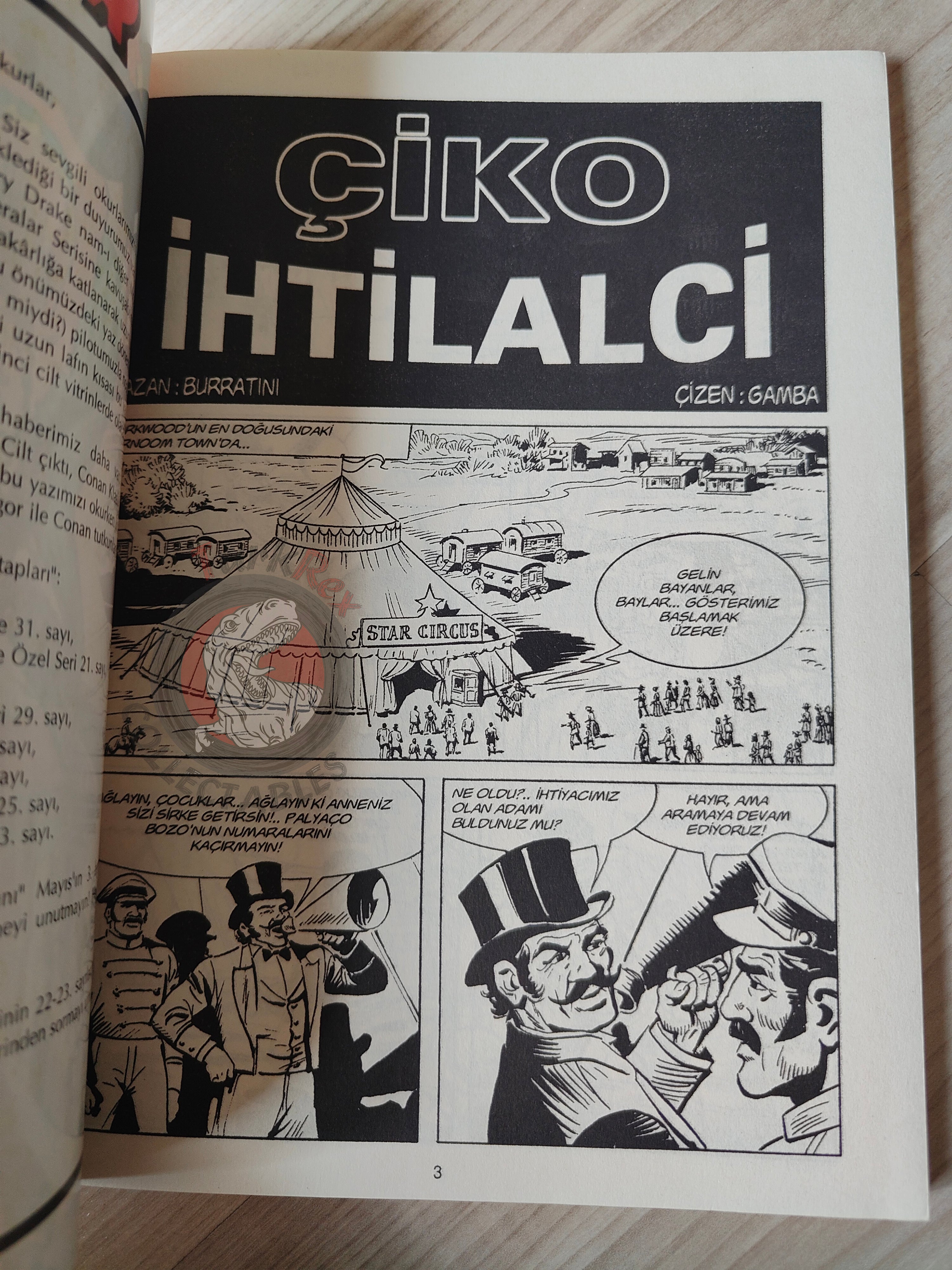 Zagor Cico #58 2007 Cico Rivoluzionario Turkish Comic Turkey #26
