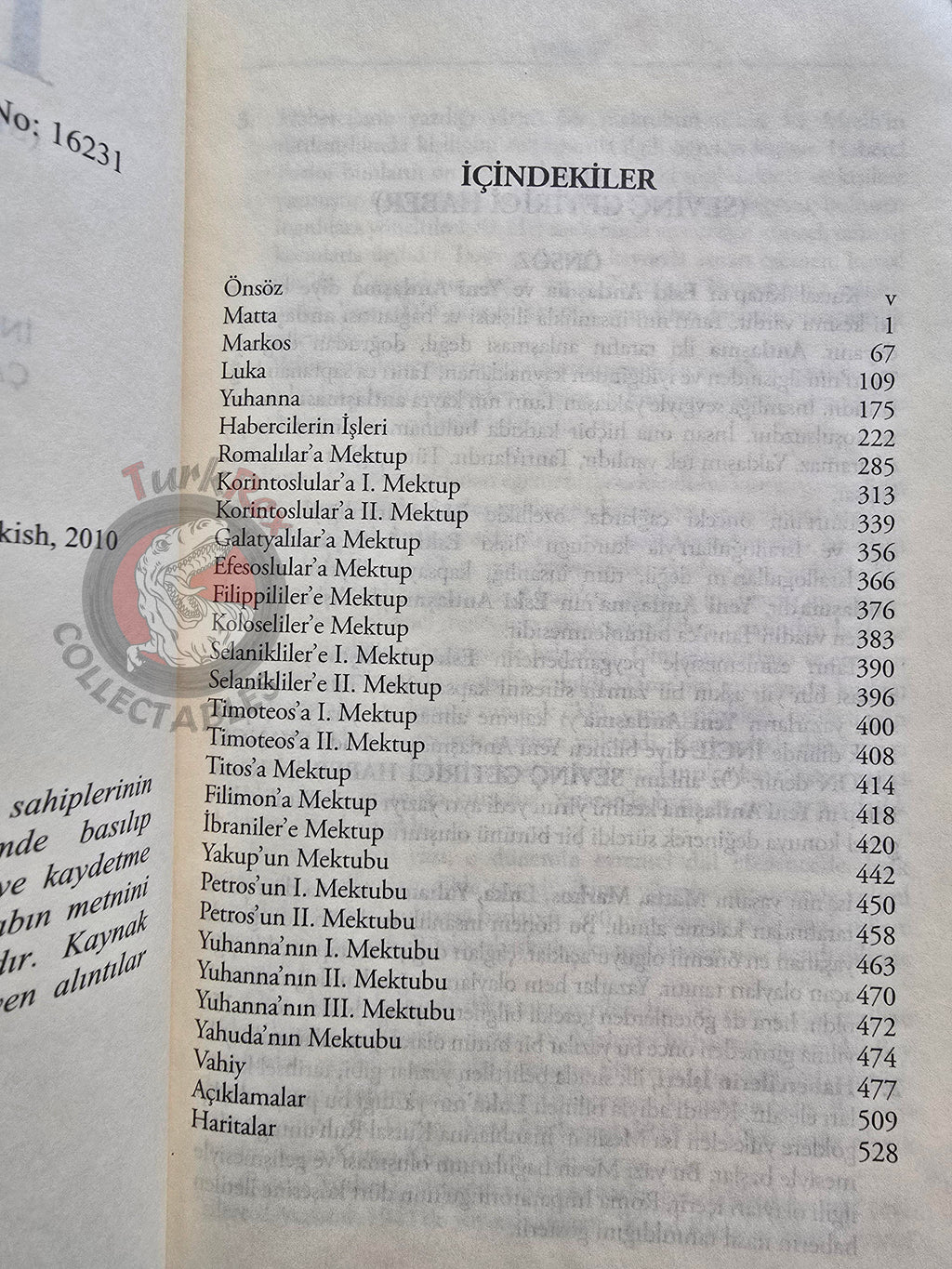 Bible The Holy Gospel 2014 Turkish Book New Testament
