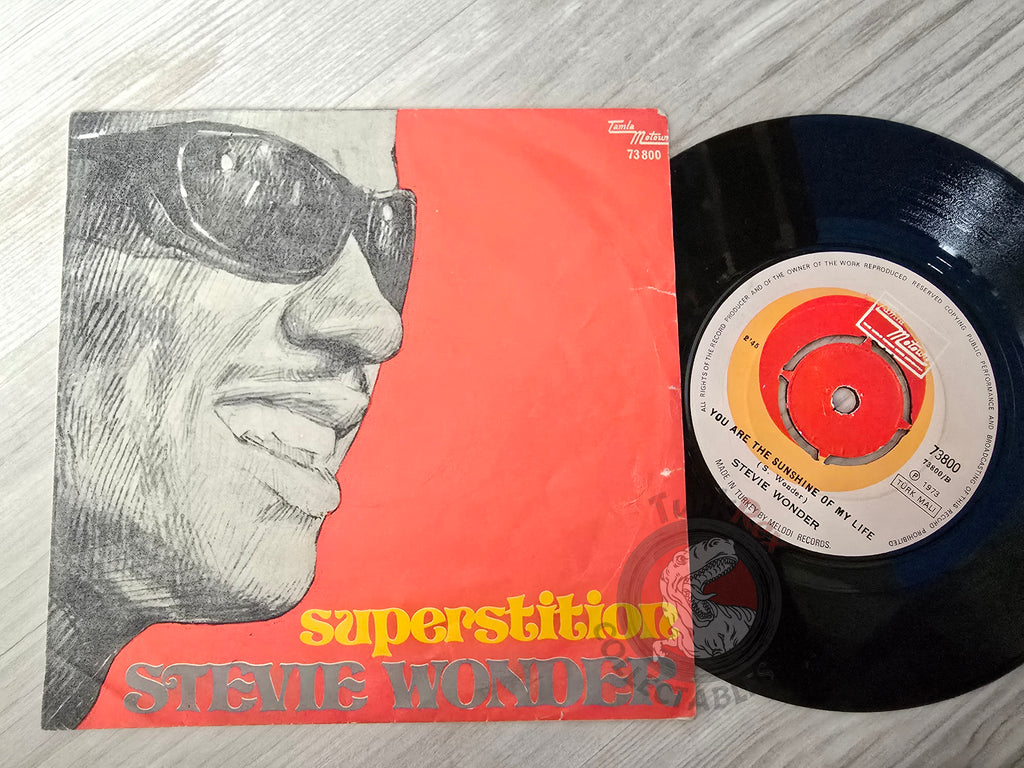 Stevie Wonder – Superstition 7" Turkish Pressing Vinyl Turkey Edition