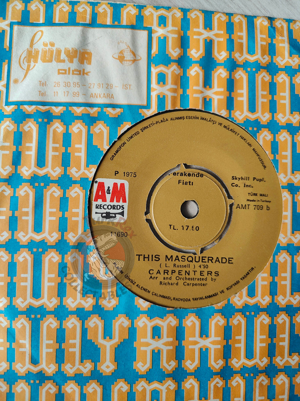 Carpenters – Please Mr. Postman 7"  Turkish Pressing Vinyl Turkey Edition
