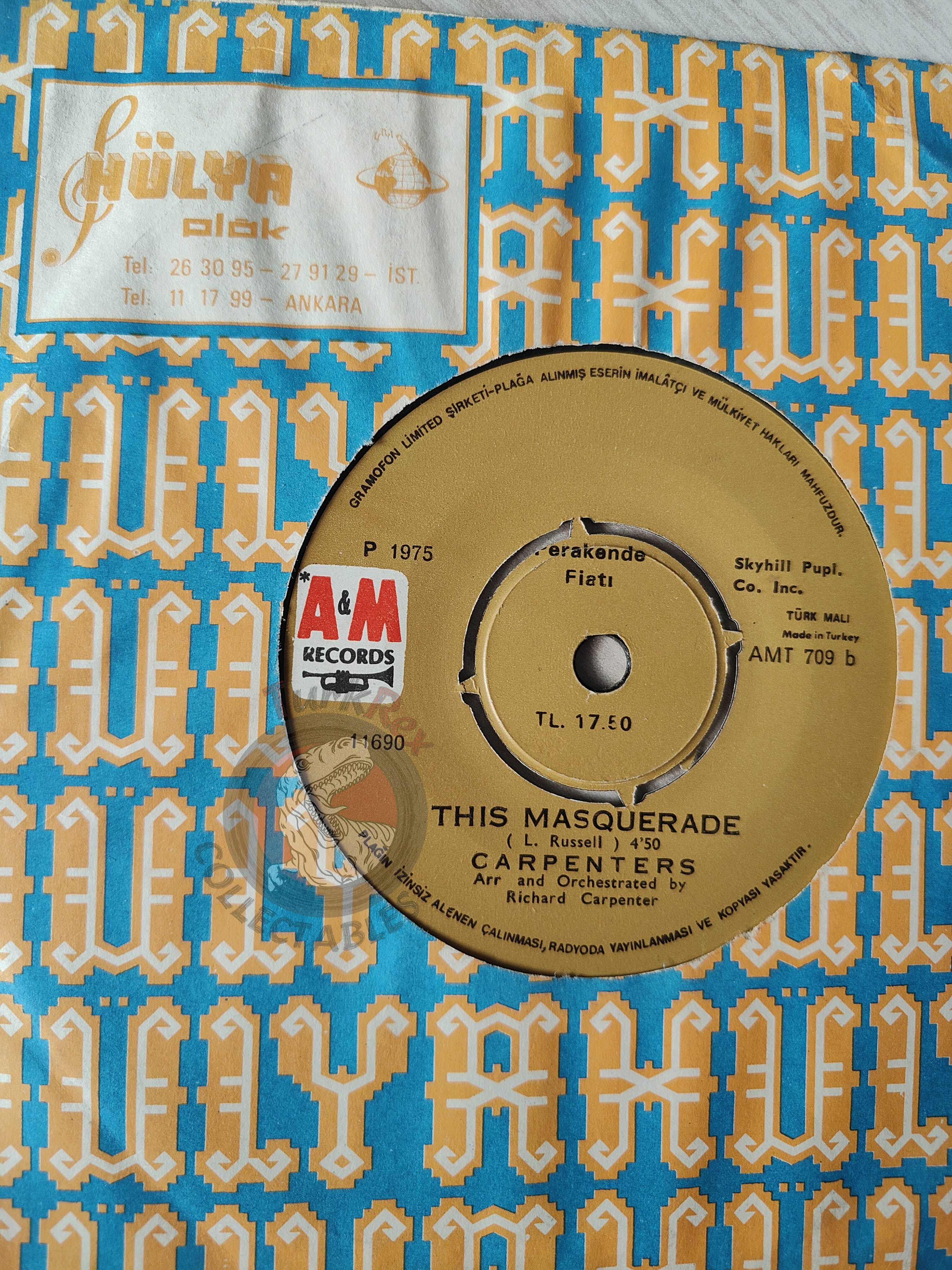 Carpenters – Please Mr. Postman 7"  Turkish Pressing Vinyl Turkey Edition