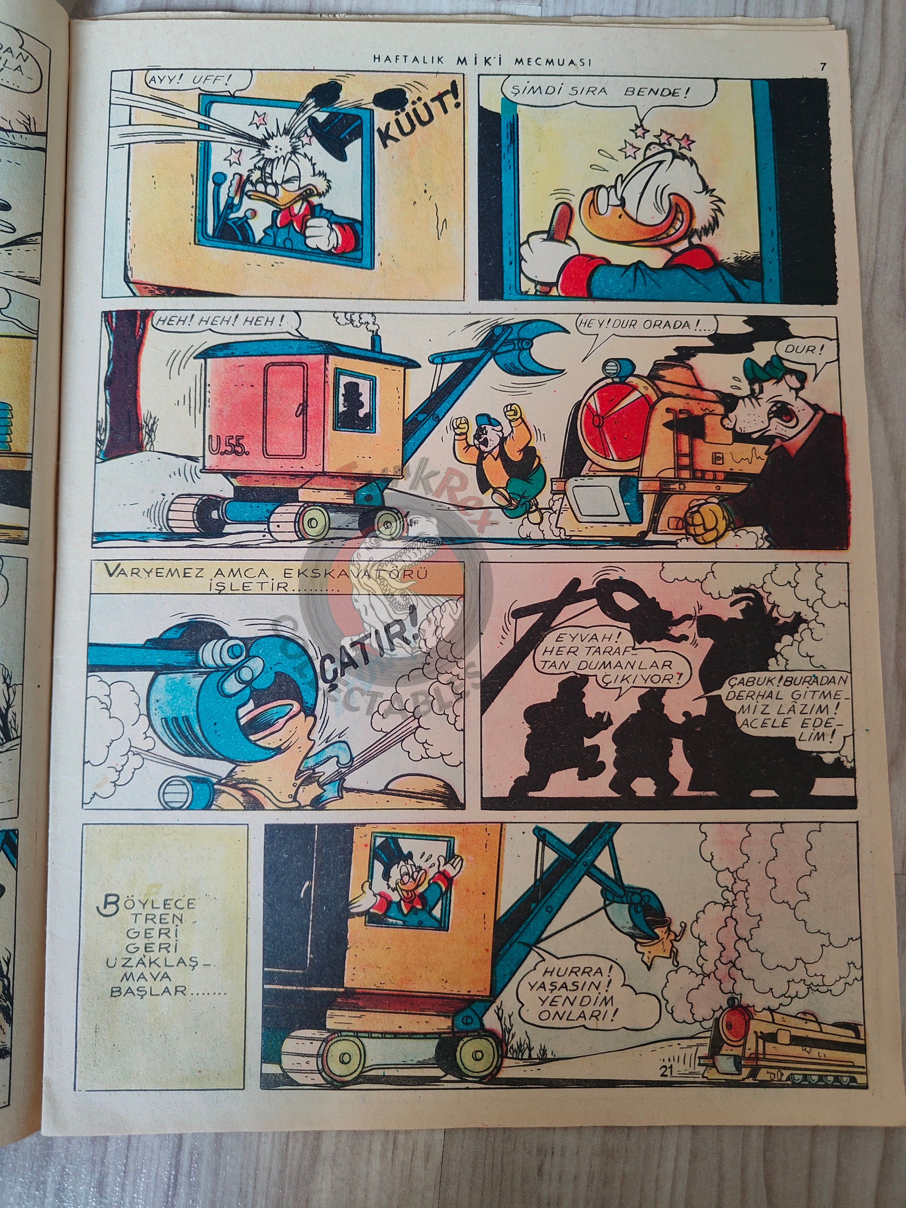 Mickey Mouse Mag #51 1962 Turkish Comic Turkey Walt Disney Donald Duck Goofy