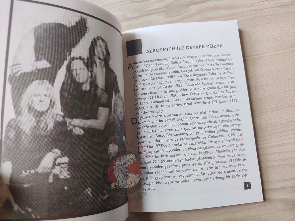 Aerosmith Biography Book 1995 1st by Turkish Writer Book Turkey