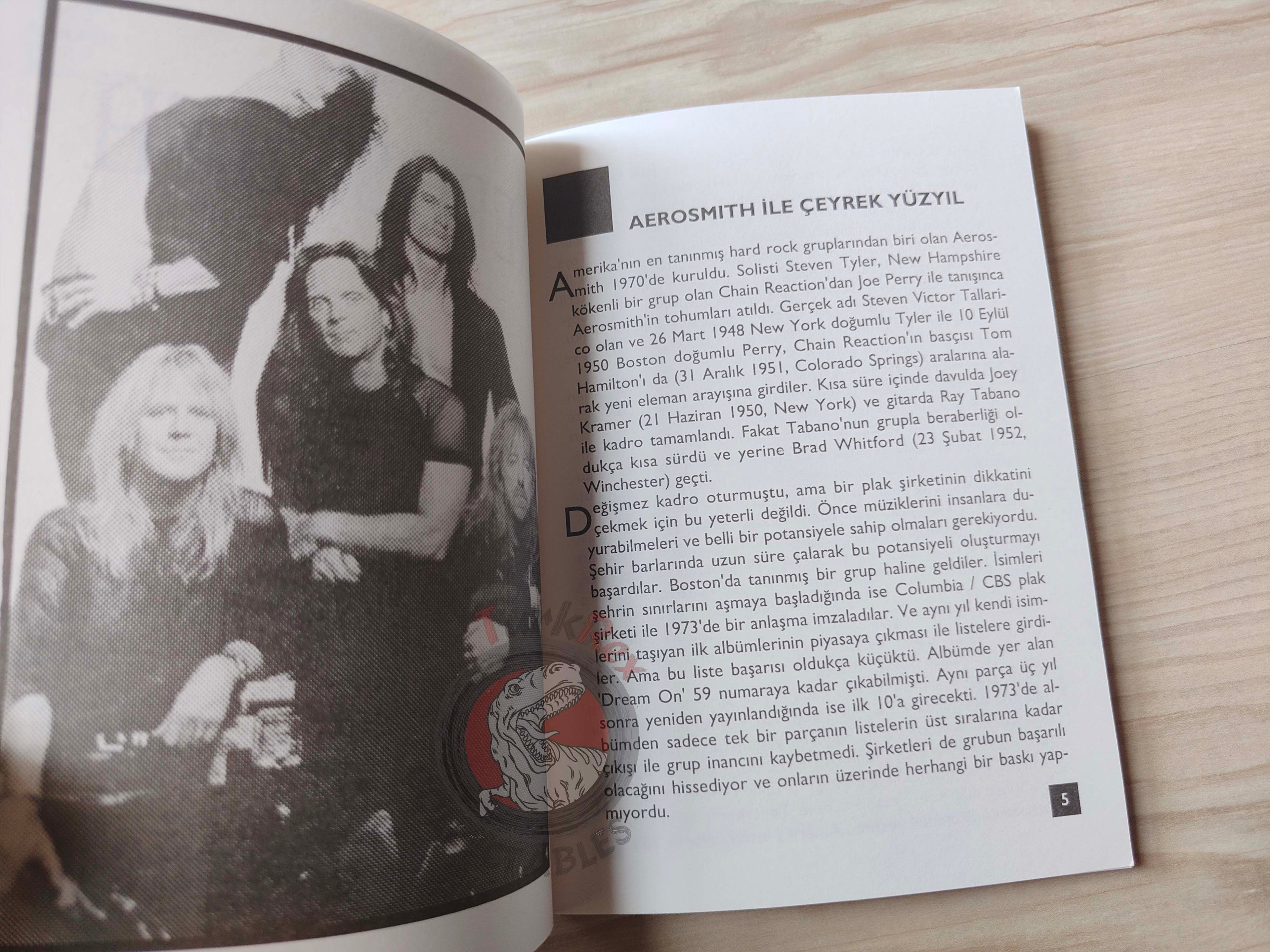 Aerosmith Biography Book 1995 1st by Turkish Writer Book Turkey