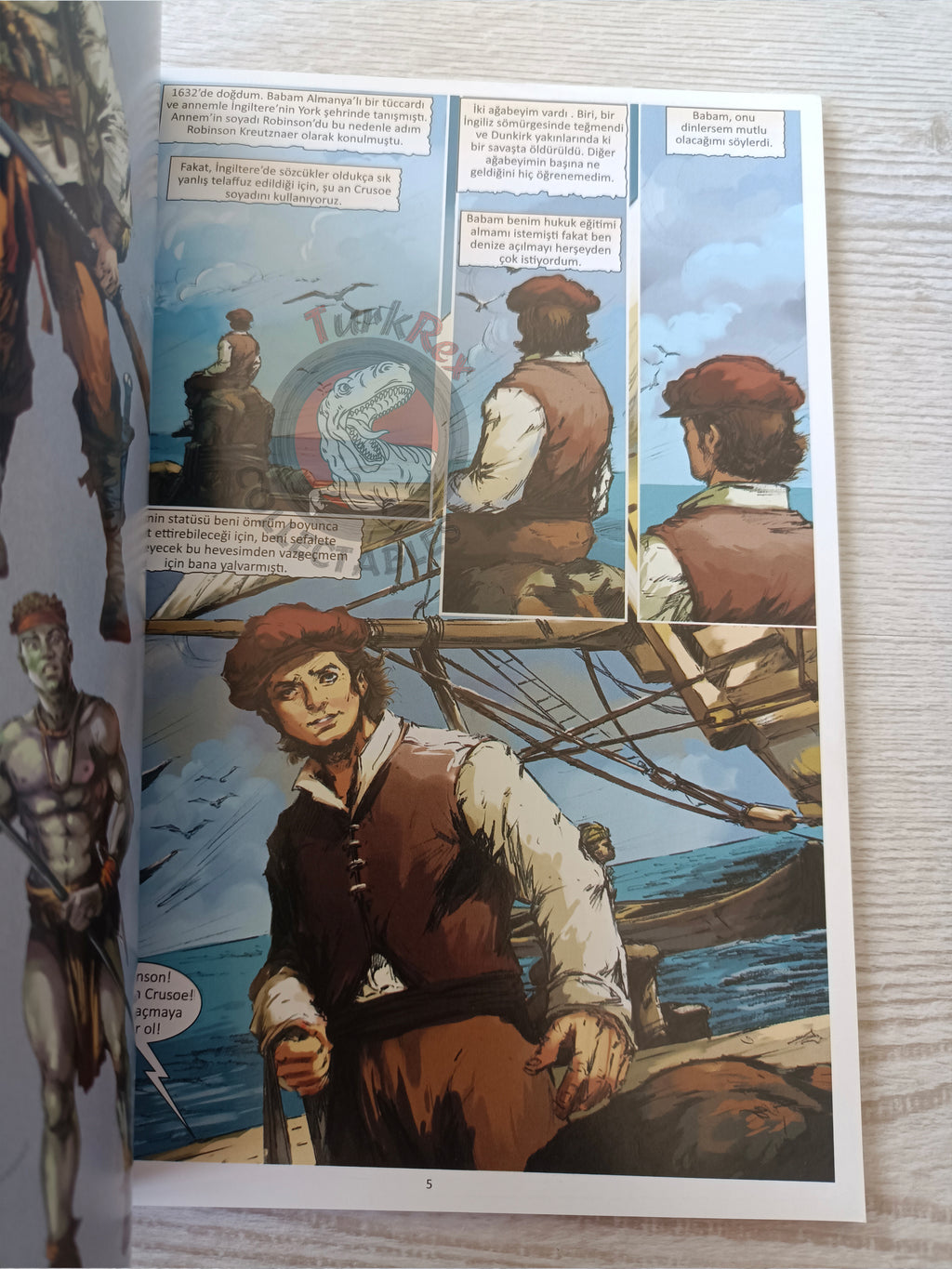 Robinson Crusoe – Daniel Defoe Turkish Comic Turkey Campfire Classics