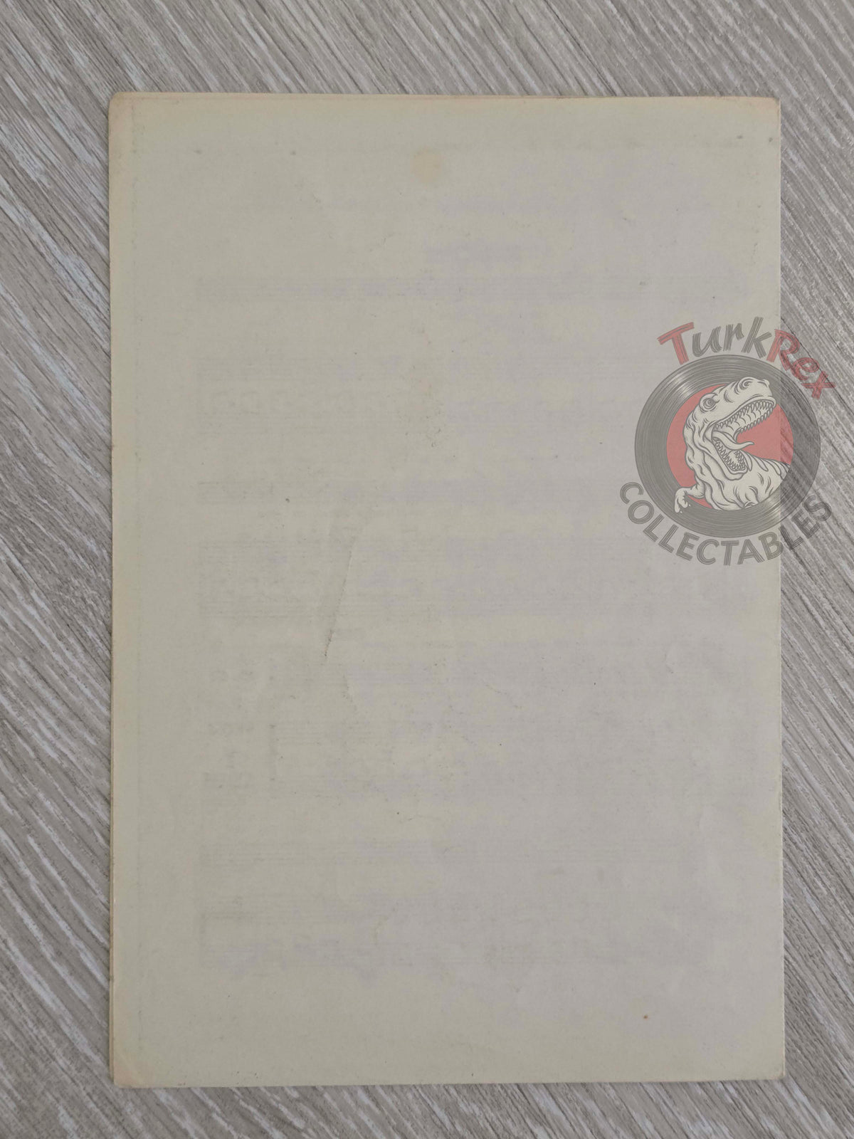 The Rolling Stones – Ruby Tuesday Turkish Vintage Musical Notes Sheet Turkey
