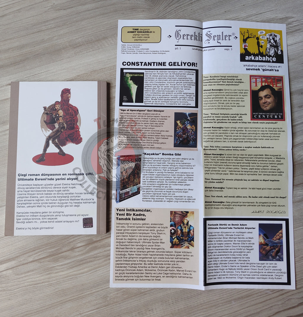 Ultimate Daredevil & Elektra #1 Turkish Comic Turkey with poster
