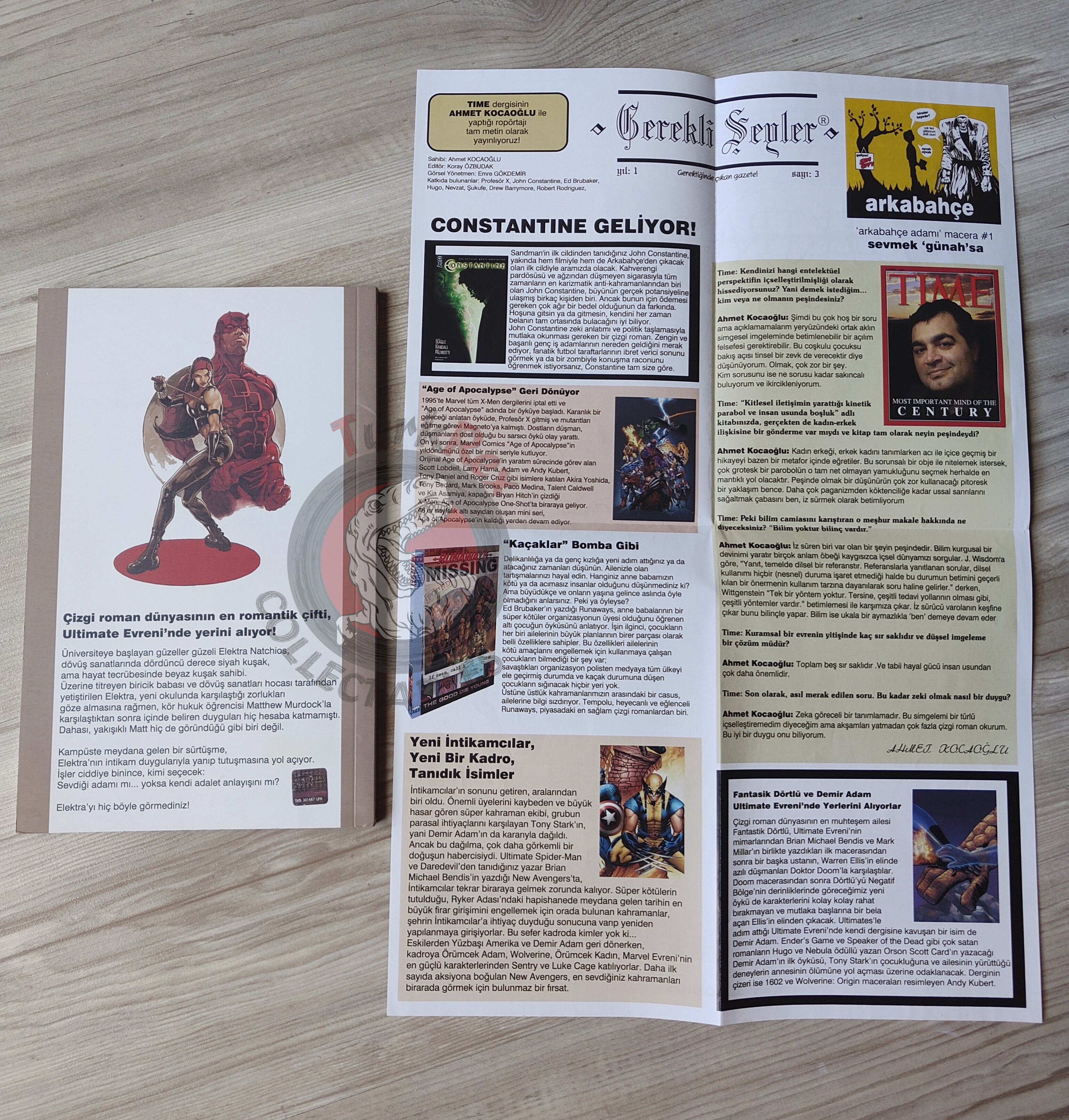 Ultimate Daredevil & Elektra #1 Turkish Comic Turkey with poster