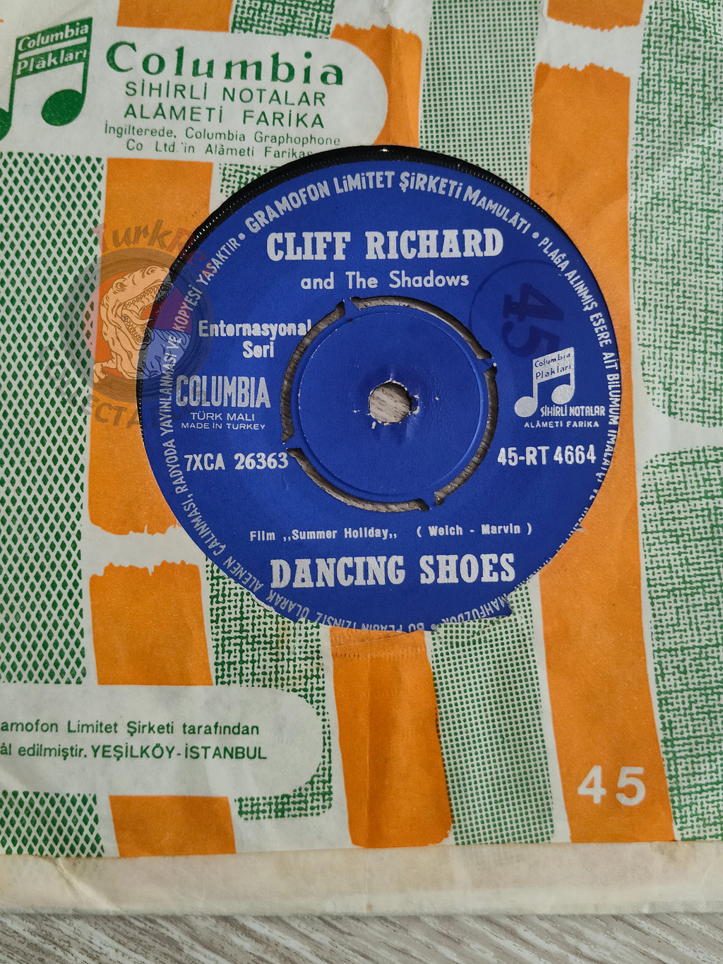 Cliff Richard And The Shadows – Summer Holiday 7" Turkish Pressing Vinyl Turkey Edition 3
