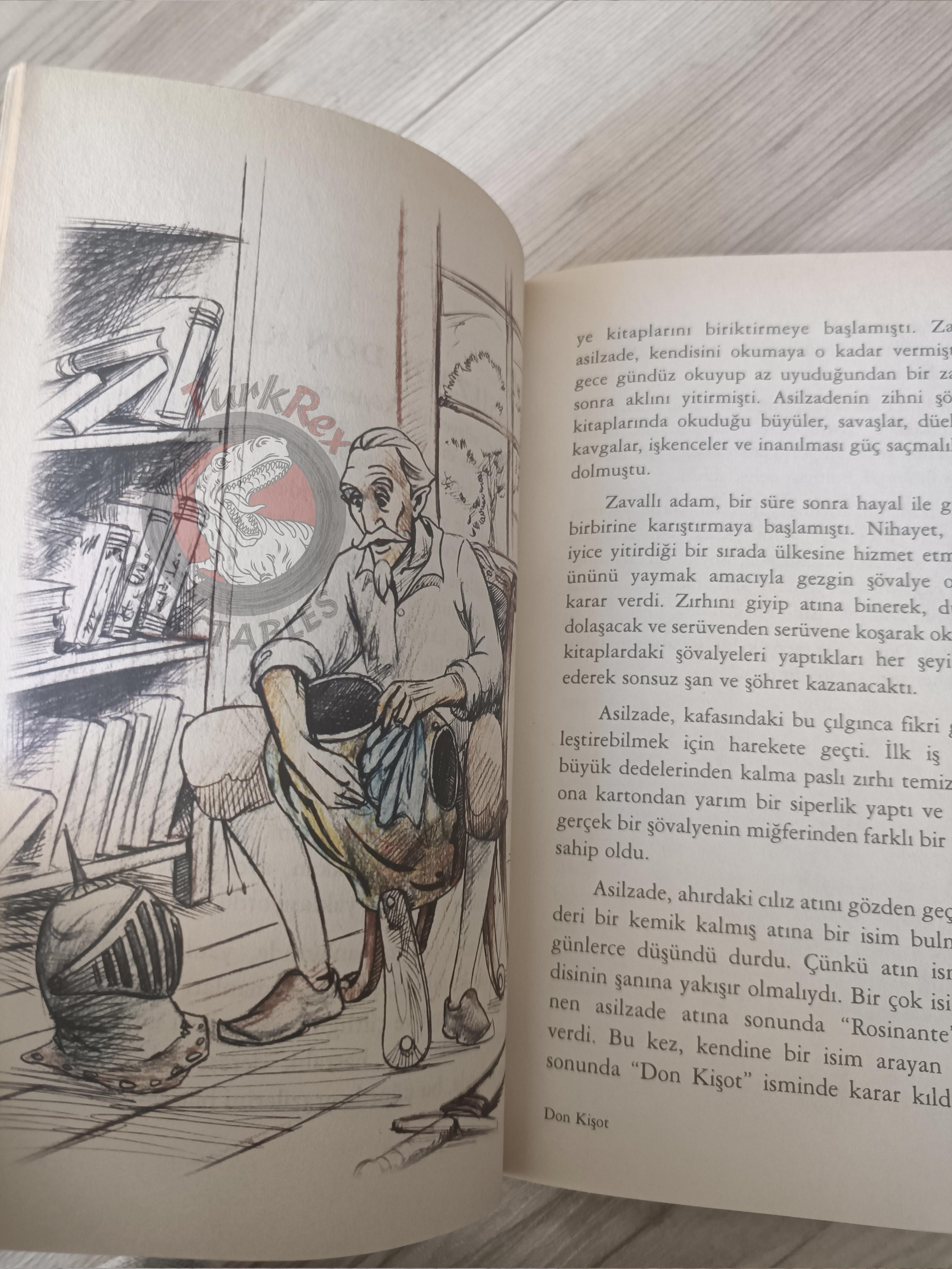 Miguel de Cervantes – Don Quixote 2003 Turkish Book Turkey Illustrated