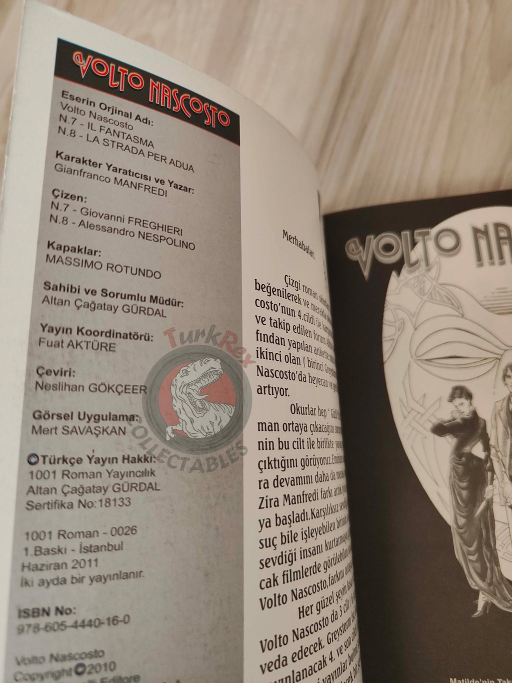 Volto Nascosto Vol #4 Il fantasma Turkish Comic Turkey Bonelli #7 #8
