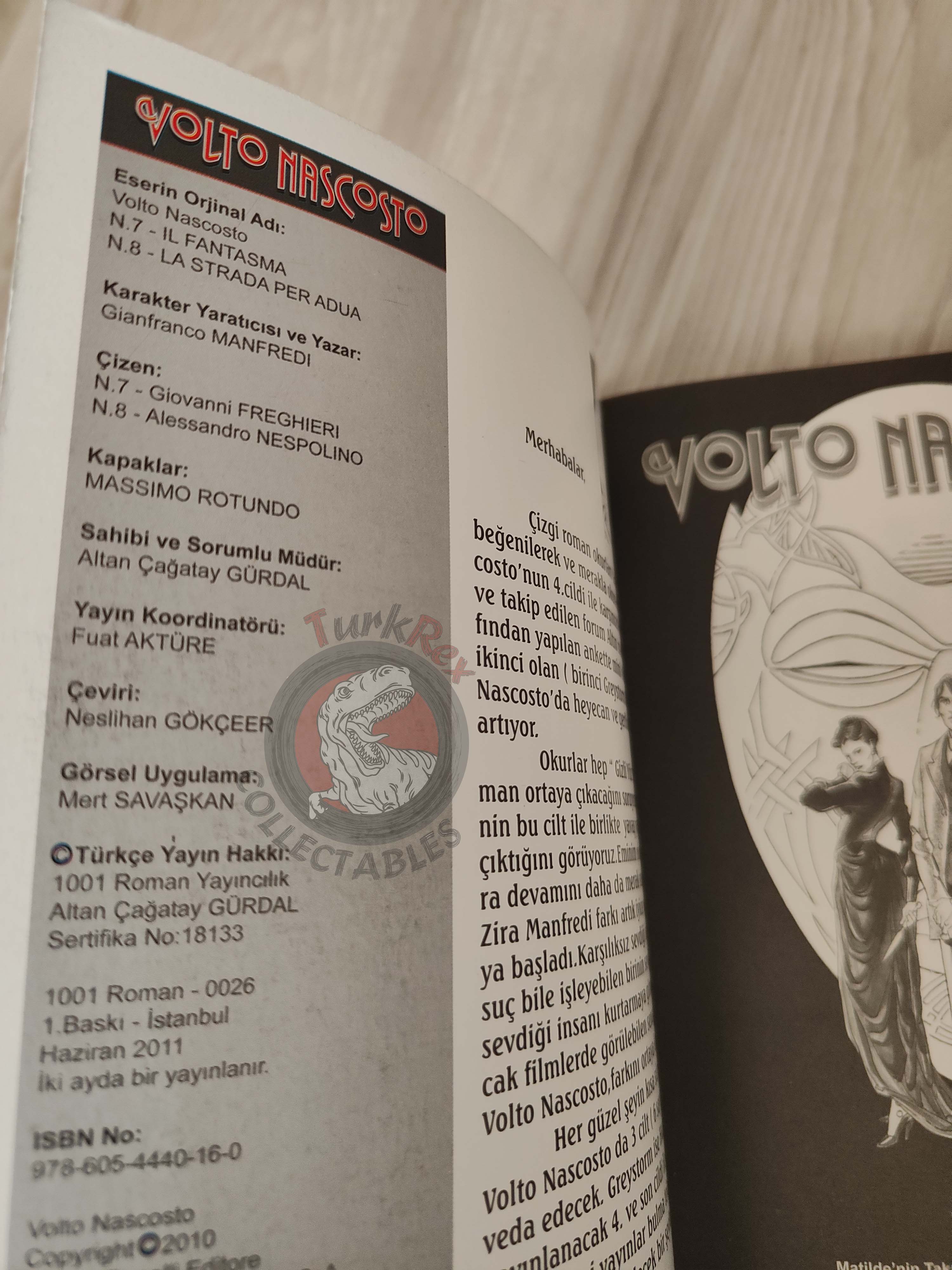 Volto Nascosto Vol #4 Il fantasma Turkish Comic Turkey Bonelli #7 #8