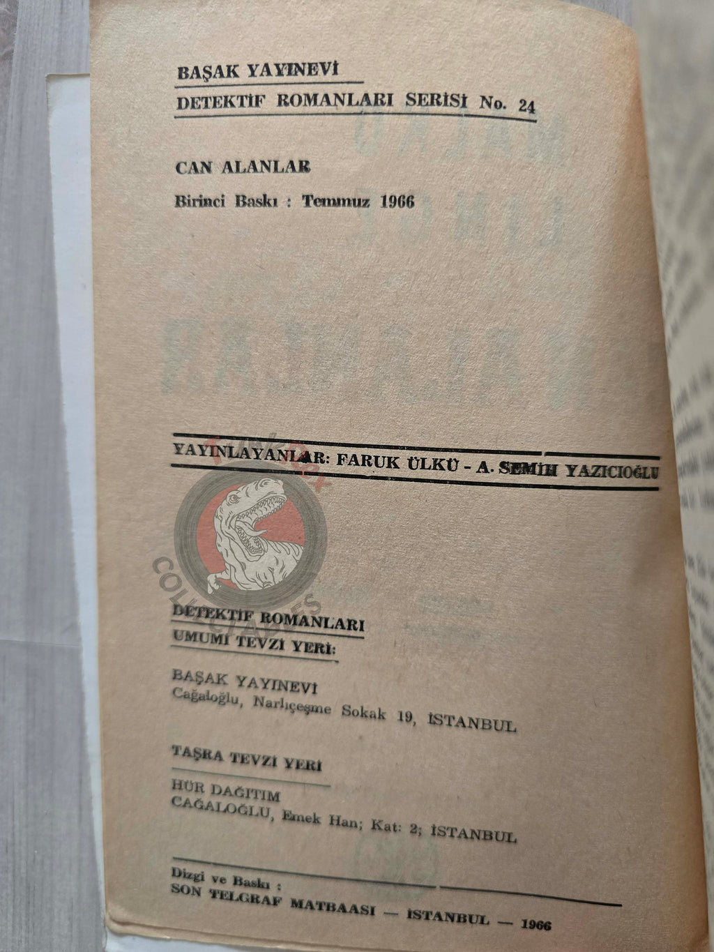 Gerard de Villiers – Samba pour SAS Malko Linge 1966 1st Turkish Book Turkey