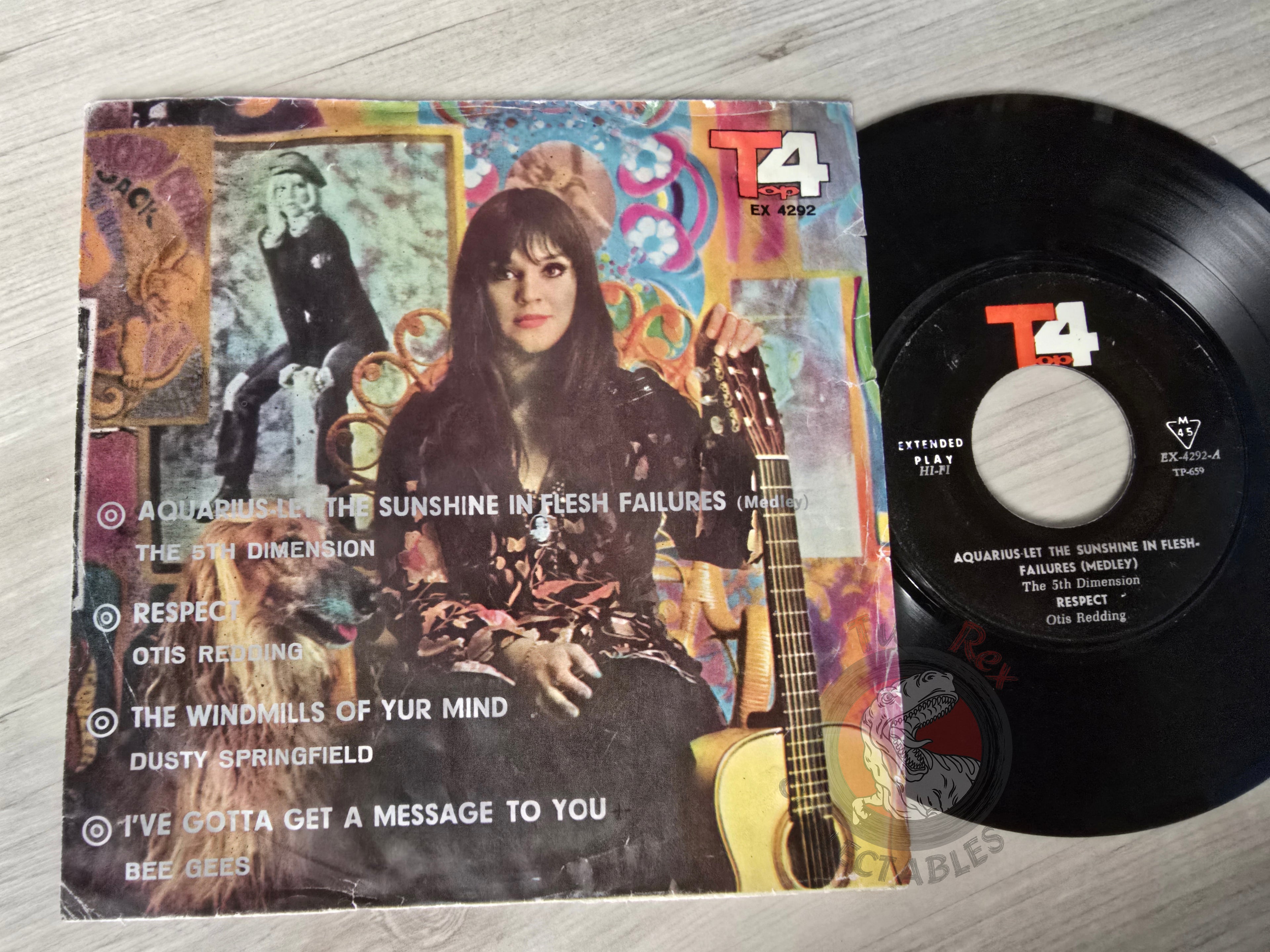 Bee Gees / The Fifth Dimension / Otis Redding / Dusty Springfield 7" Iran Pressing Vinyl Iranian Edition