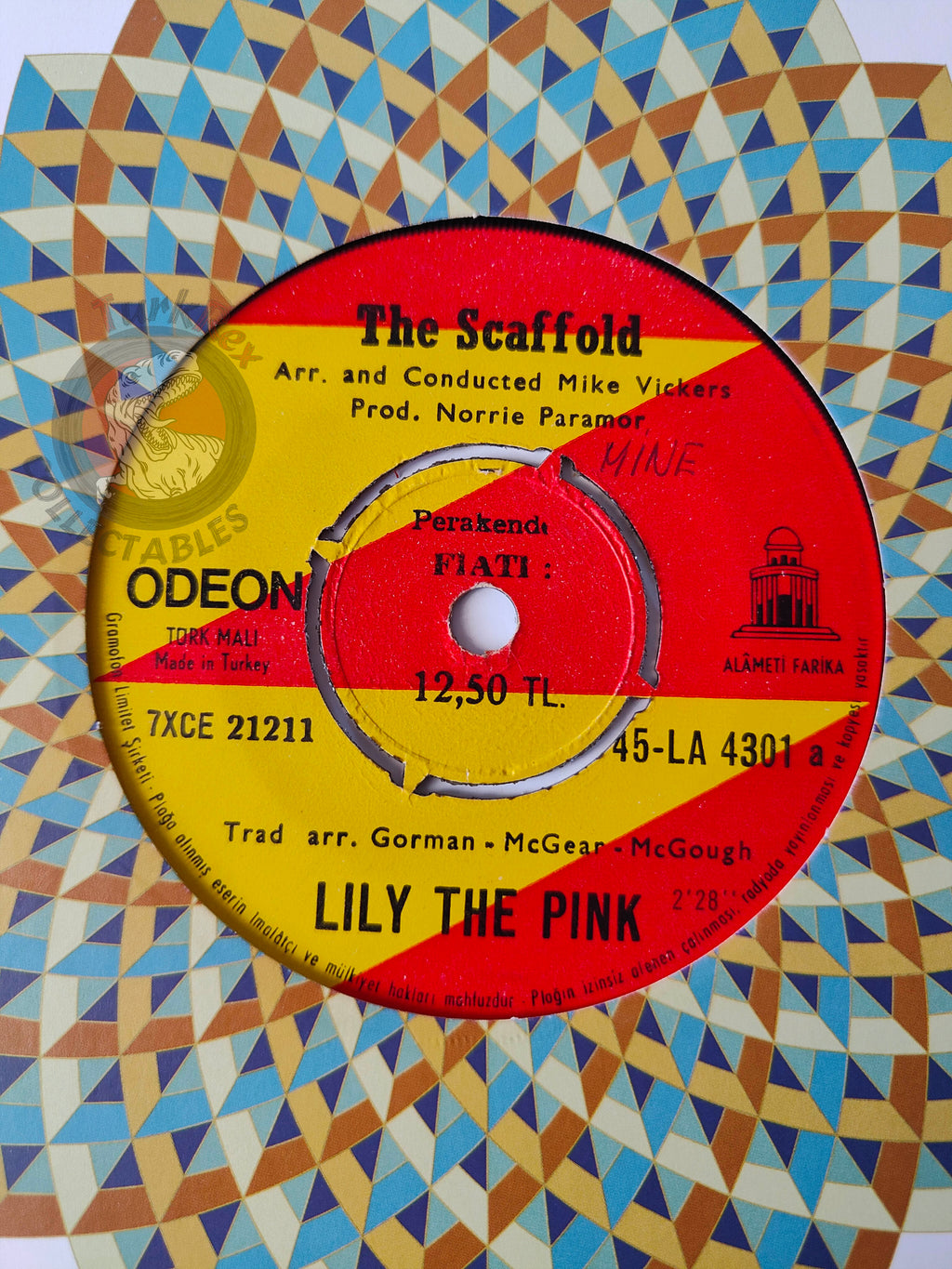 The Scaffold – Lily The Pink 7" Turkish Pressing Vinyl Turkey Edition