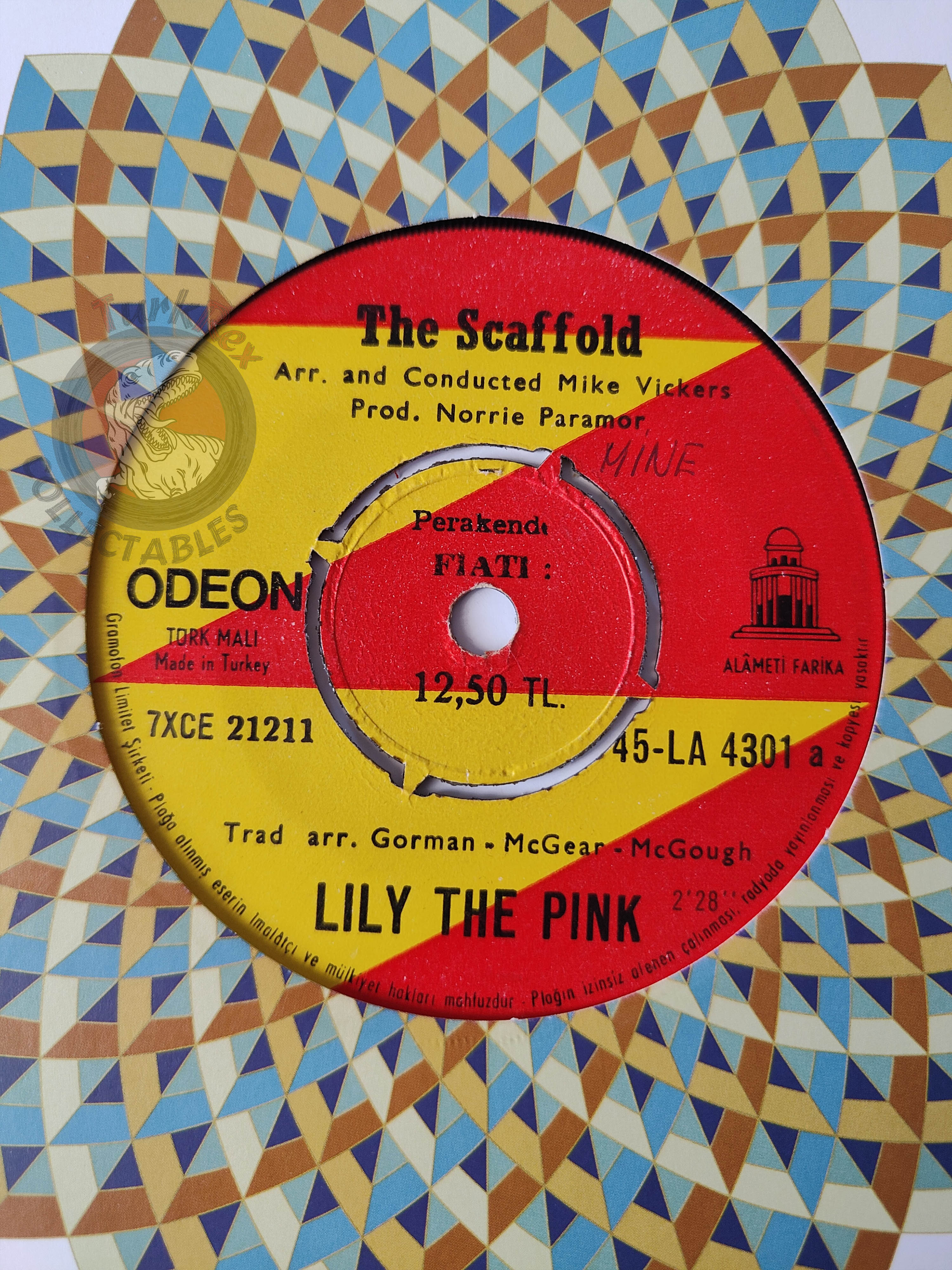 The Scaffold – Lily The Pink 7" Turkish Pressing Vinyl Turkey Edition