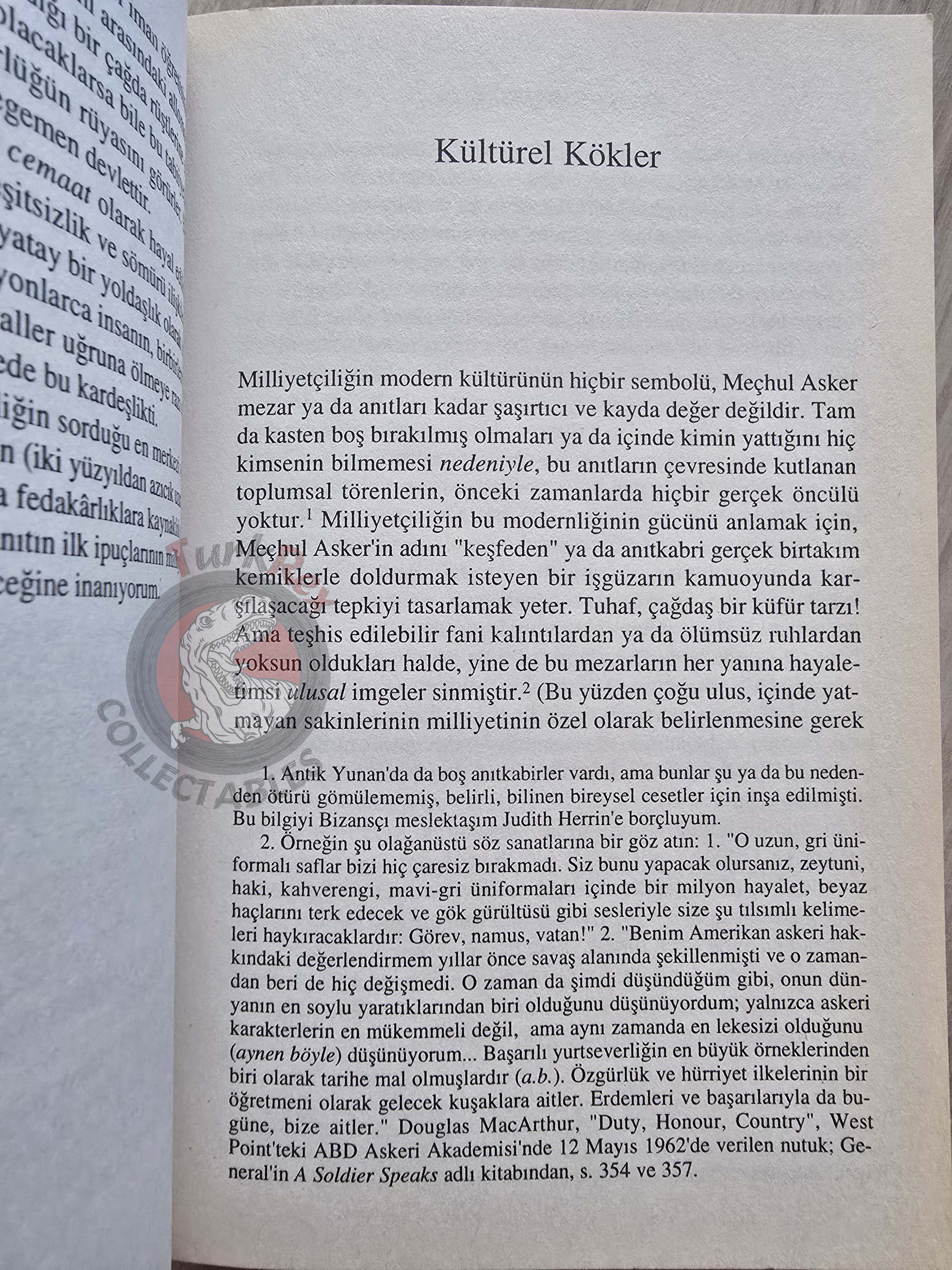 Benedict Anderson – Imagined Communities 2007 Turkish Book Turkey