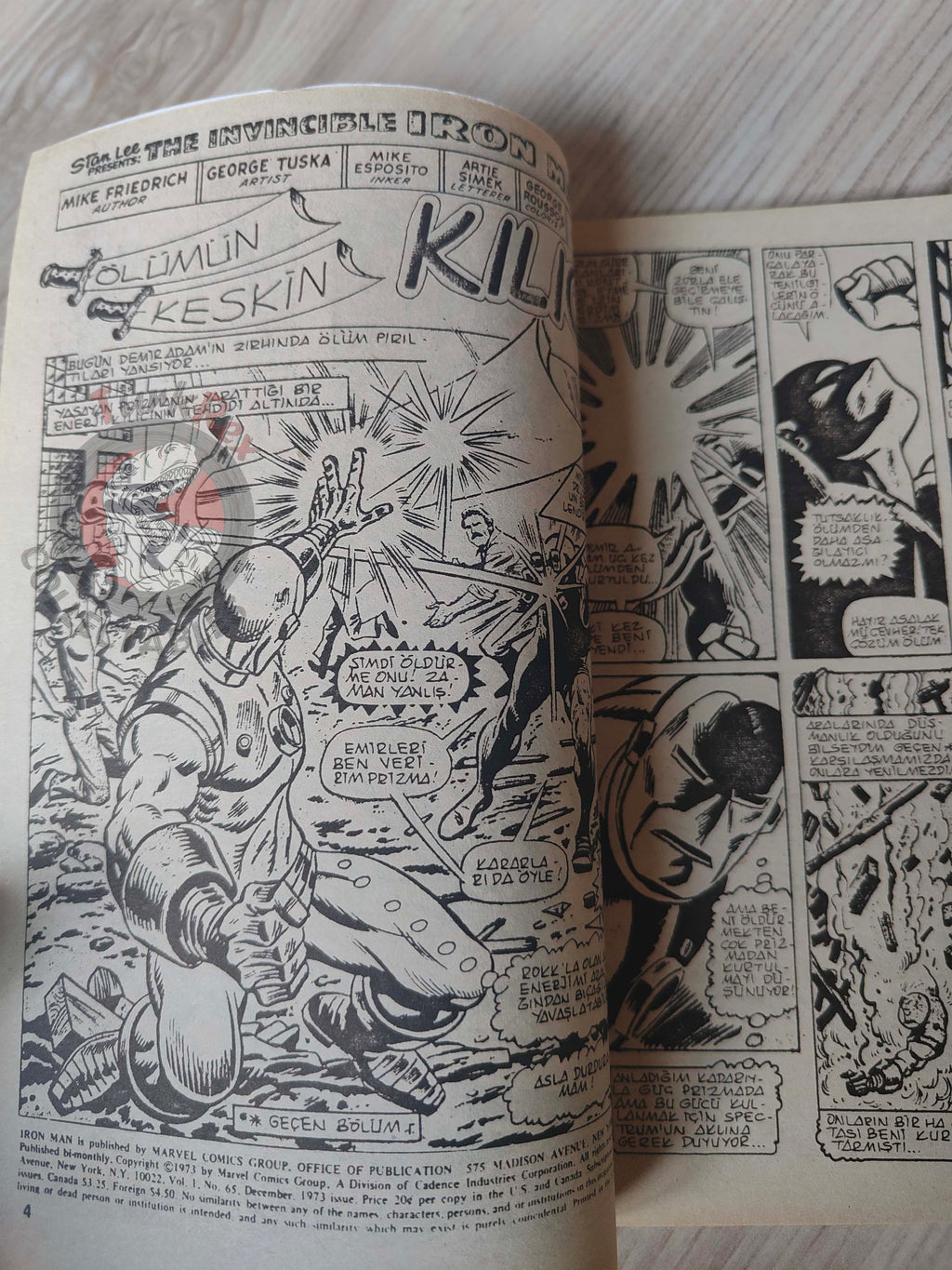 Iron Man #4 1988 Turkish Comic Turkey cover #67 inside #65 #66 #67 Crash Thor
